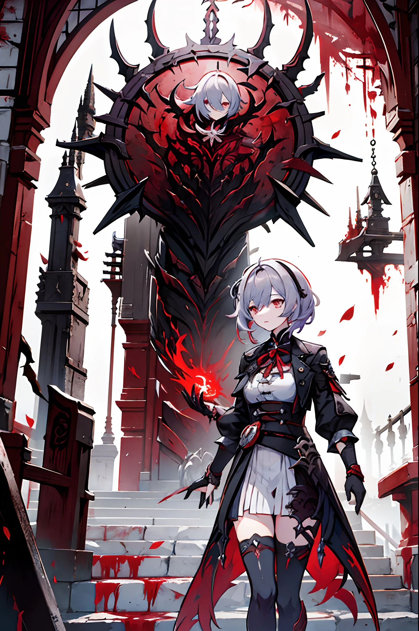 Genshin, Honkai, Bloodborne, character. female