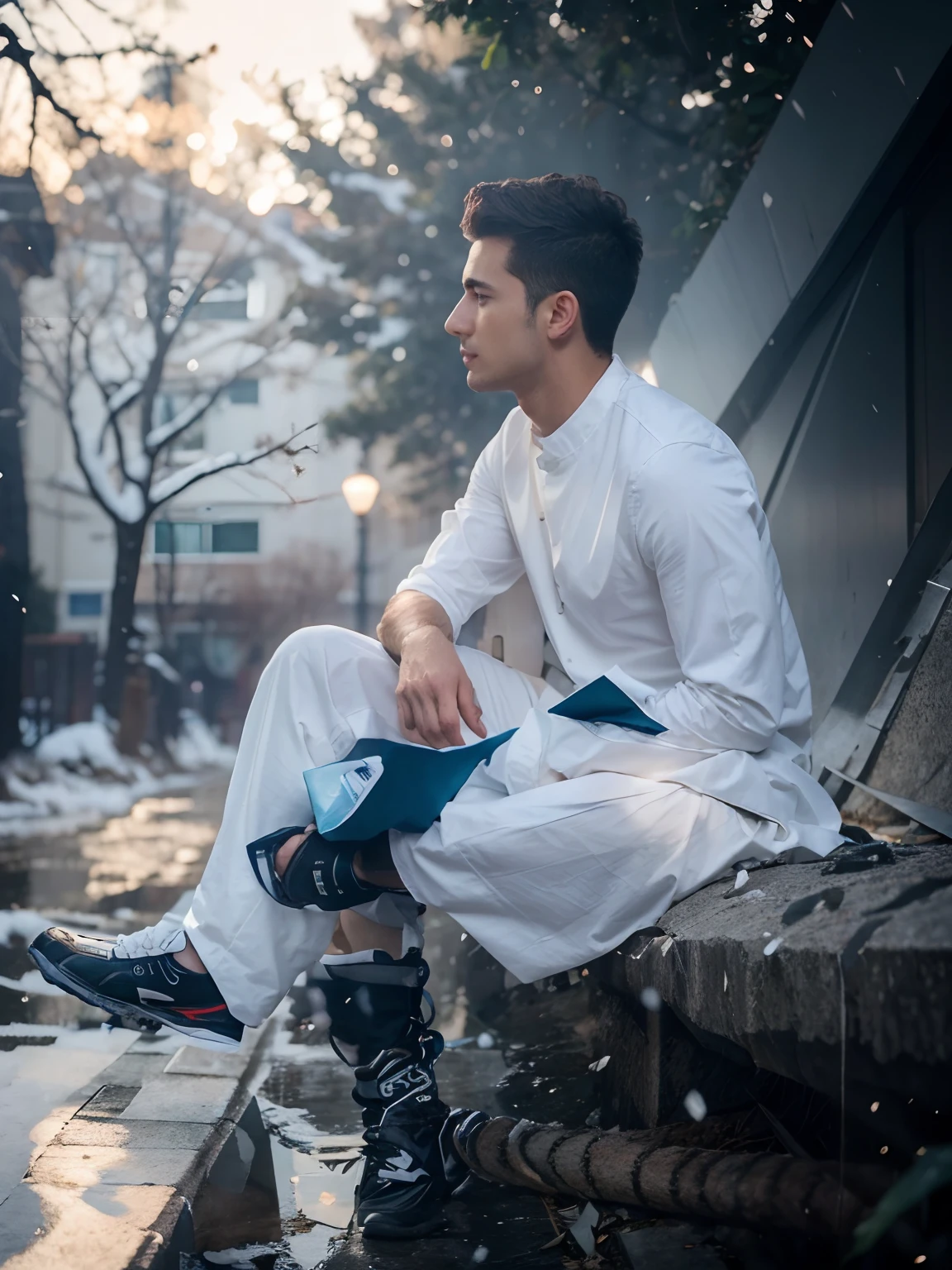 Handsome pic, real face reveal , change background, 8k, ultra , result