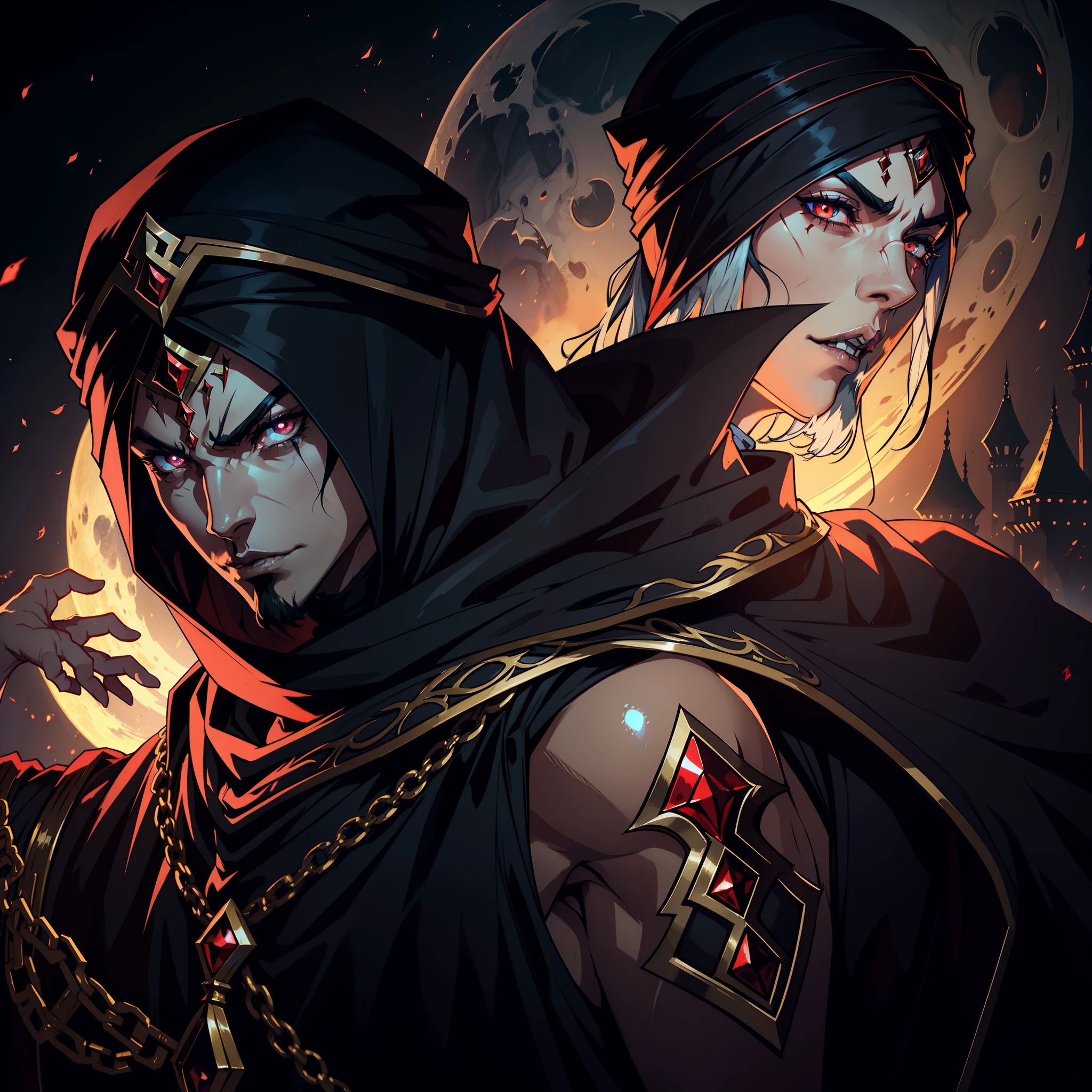 Castlevania Arabian Lord of Shadows with Moroccan Turban Arabic Scary Legendary Face Ferochyper Realistic Super Detailed Face Portrait Zoom Sexy Face Sexy Sexy Sexy Eyes Mouth Beautiful Muscular Man Red Face Man Shiny Eyes Scary Eyes Demonic Crystal Appearing From Infernal Moon Hyper Realistic Super Detailed Dynamic Shot Master Cinematic Scene Legendary Scenes Epic Movie