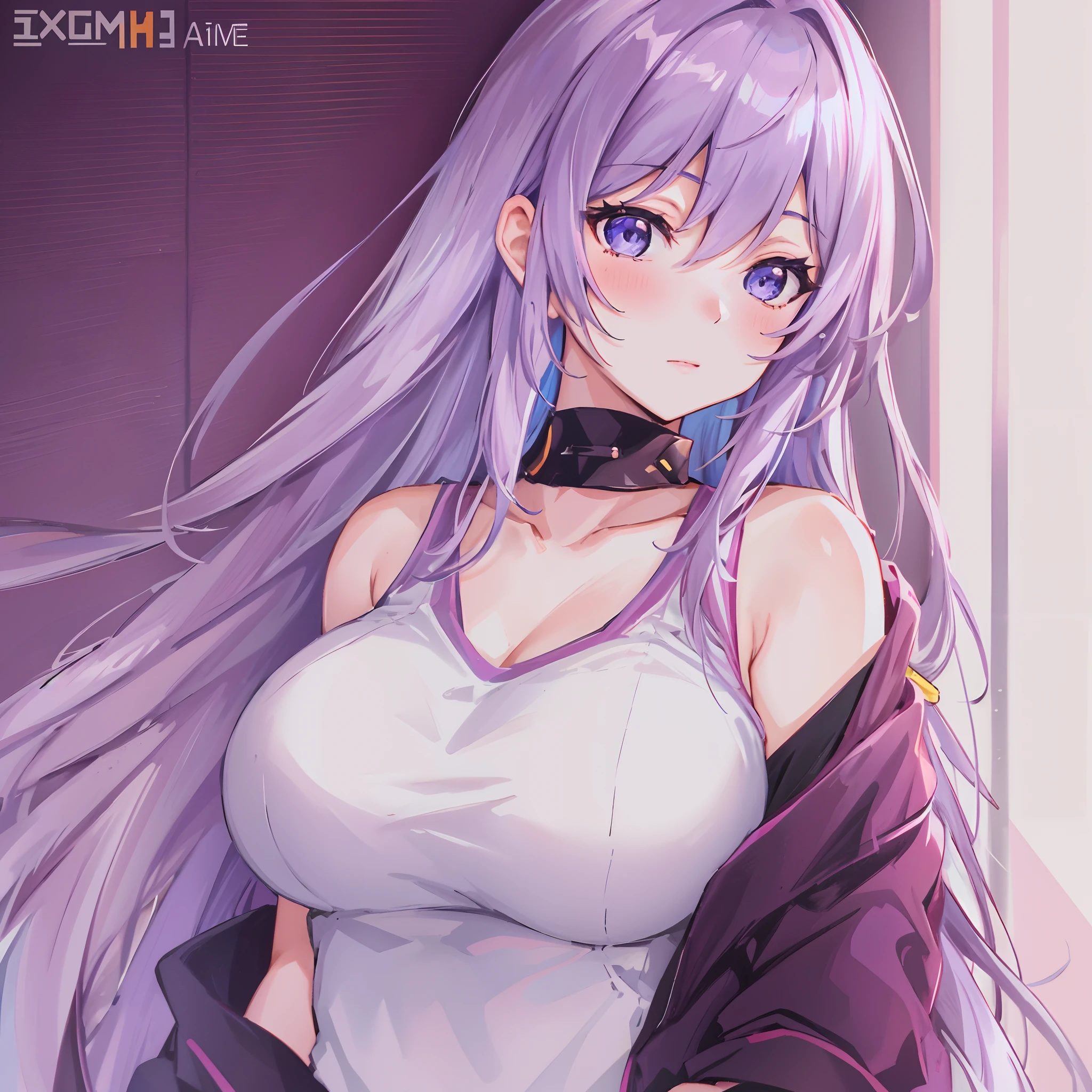 anime girl with long purple hair and white shirt posing for a picture, seductive anime girl, from girls frontline, fine details. girls frontline, smooth anime cg art, girls frontline style, girls frontline cg, pin on anime, clean detailed anime art, anime best girl, ilya kuvshinov with long hair, | fine detail anime, (anime girl)