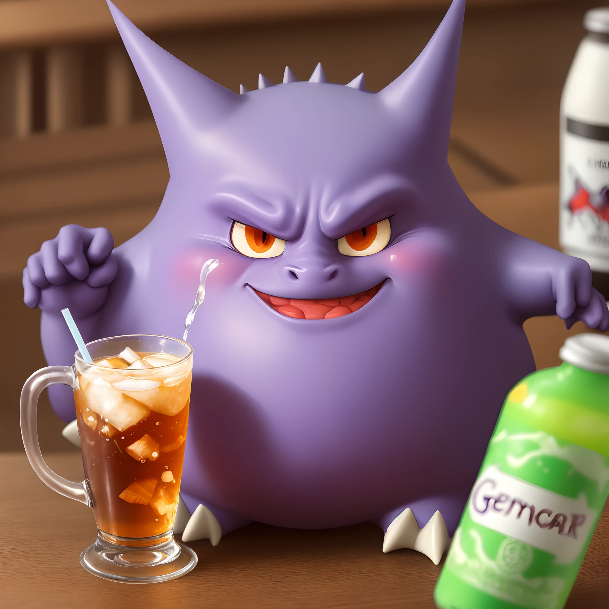 gengar drinking lean