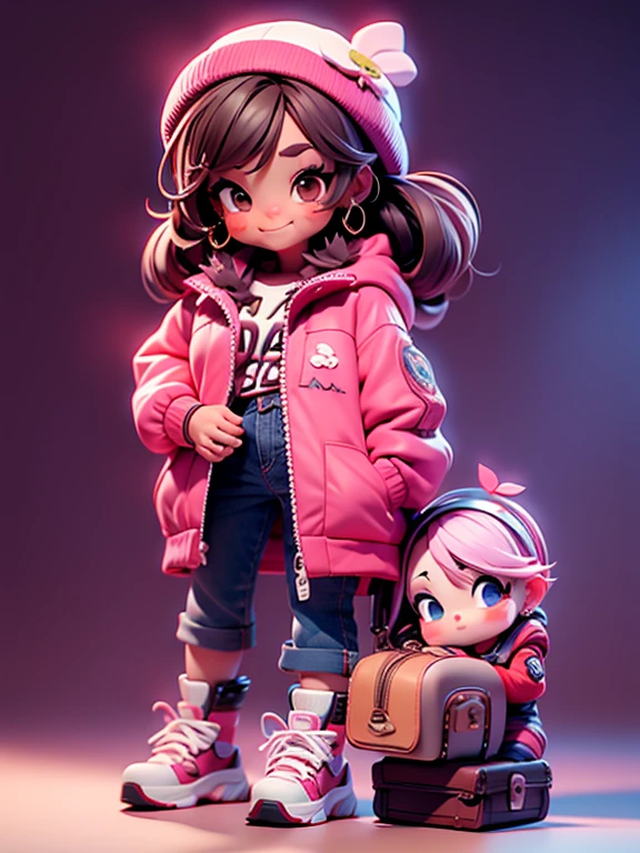 ..3d、1:1 Estilo、Chibi、 com、Vento bonito cura