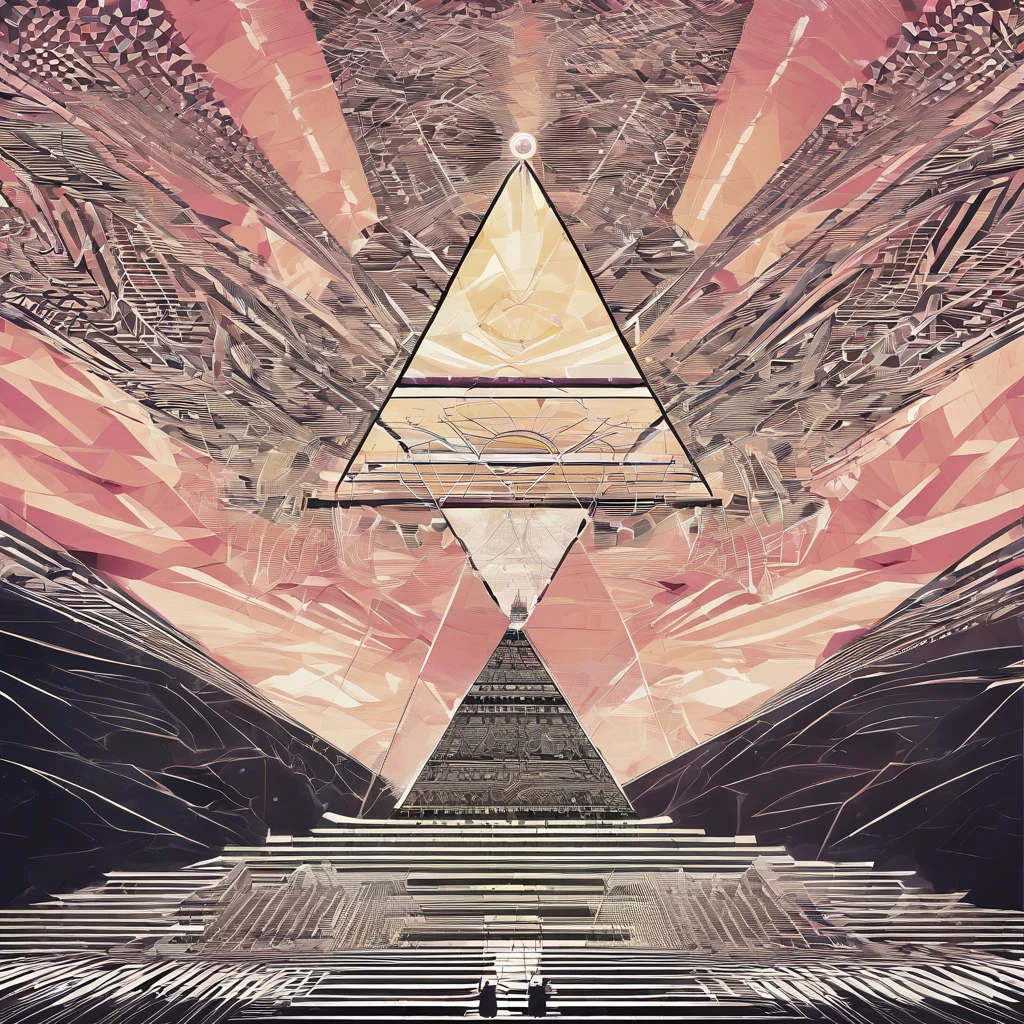 ((ambiance hypnotique)), Deux momies égyptiennes à l’intérieur d’une pyramide, Deux hommes qui ont l’air de danser, (effet psychédélique), représentation des dieux egyptiens,