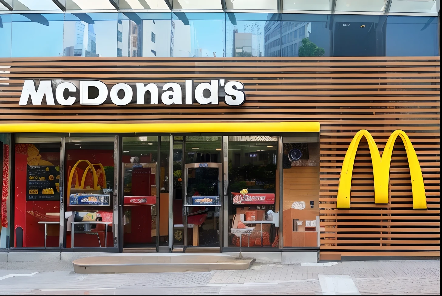 McDonald's, anime style, hyperdetailed, 8k
