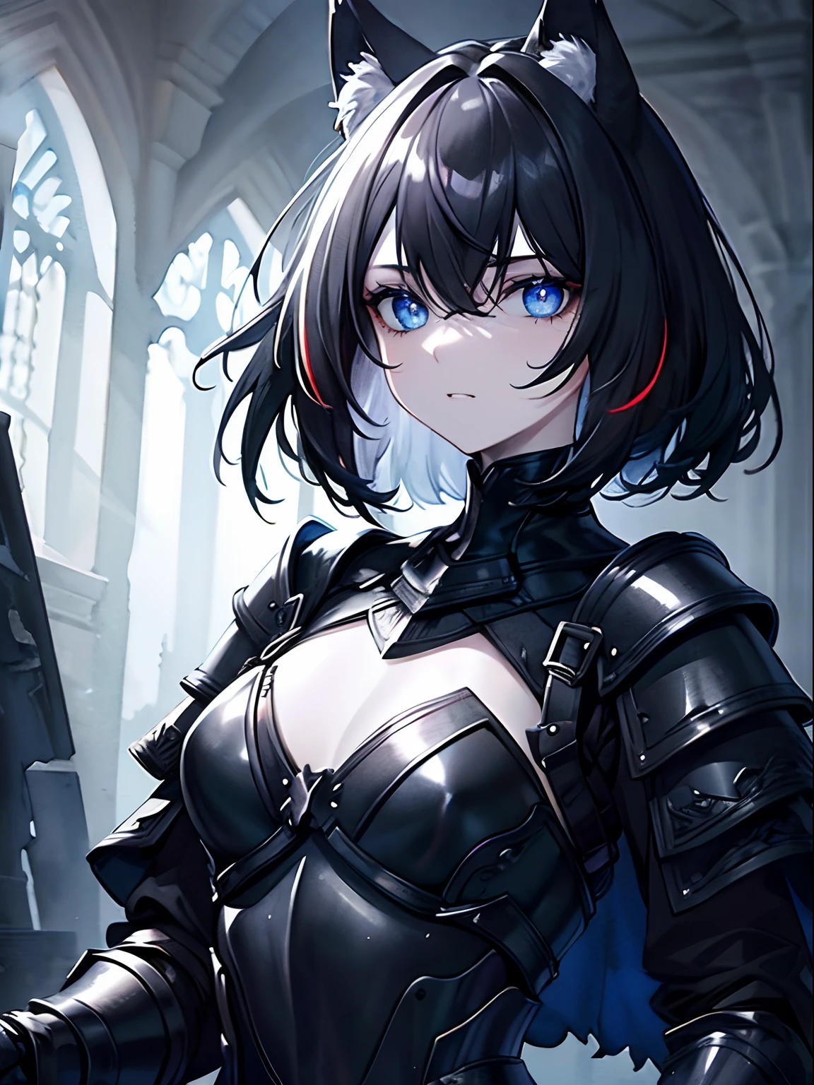 (masterpiece),((Highly detailed black short hair)),((expressive blue eyes)),(Highly detailed black biker outfit),deep cleavage,serious expression,extremely beautiful mature woman, milf,pale white skin,best quality,cel shading,8K HD,highly detaild face, highly detaild eyes,flat color,(fullbody shot),high contrast,contrapposto,white background