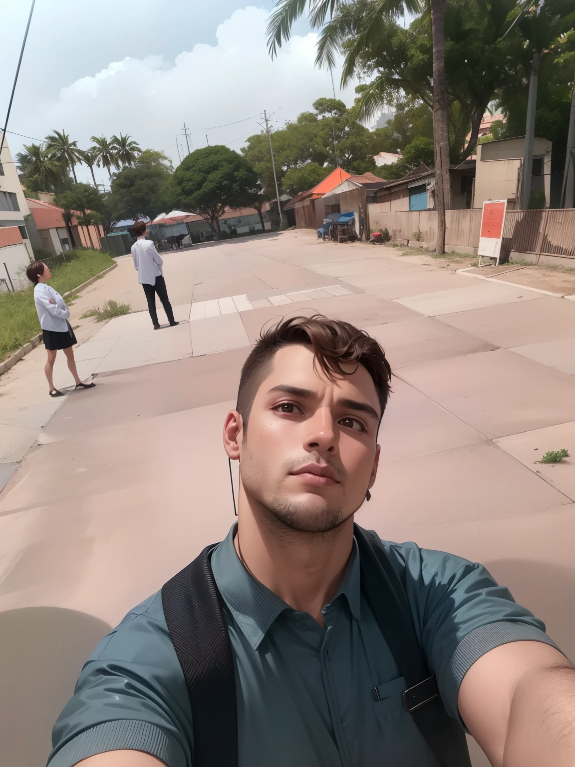 master part, best quality, alta qualidade, 1st grade, sozinho, Foco masculino, Olhando para o Viewer, parte superior do corpo, Shuu_grandma, brown hair, olhos castanhos, , formal, gravata, Camisa Vestida