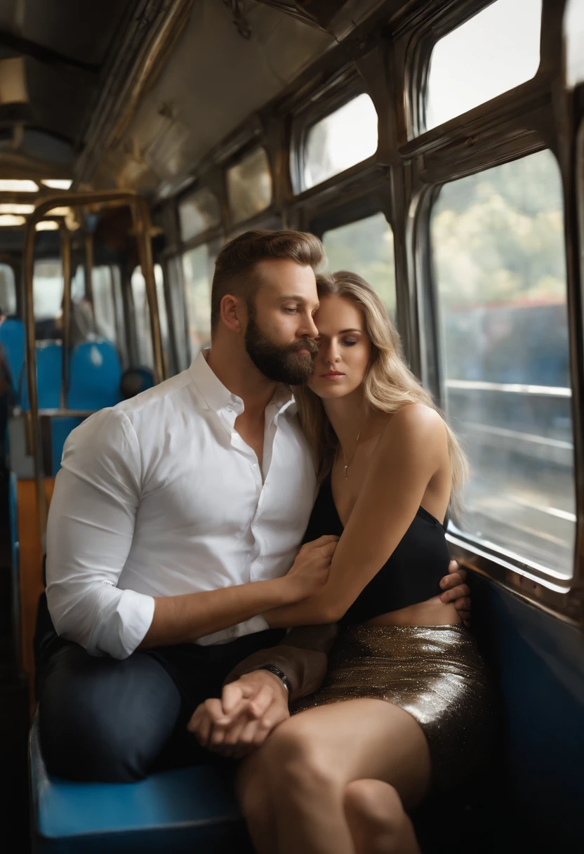 Crowded train old old 90 years bearded Holding and in lap,other men picking her up on lap,picking up on lap,mini white skirt swinging up, 40k, photography, masterpiece, best quality, dark gray background,no sfw,(1girl blue eyes and brown hair), big butt, medium breasts until waiting wearing, (mini skirt swinging sexy round: 1.3), (white open neckline shirt: 1.3), blond man leaning against the back picking her up,assorted poses.