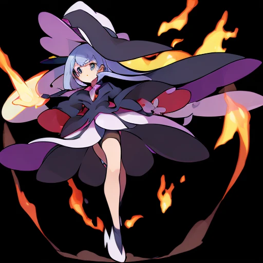 (((Best Quality))) , ((full body)), pkmn, witch, white,