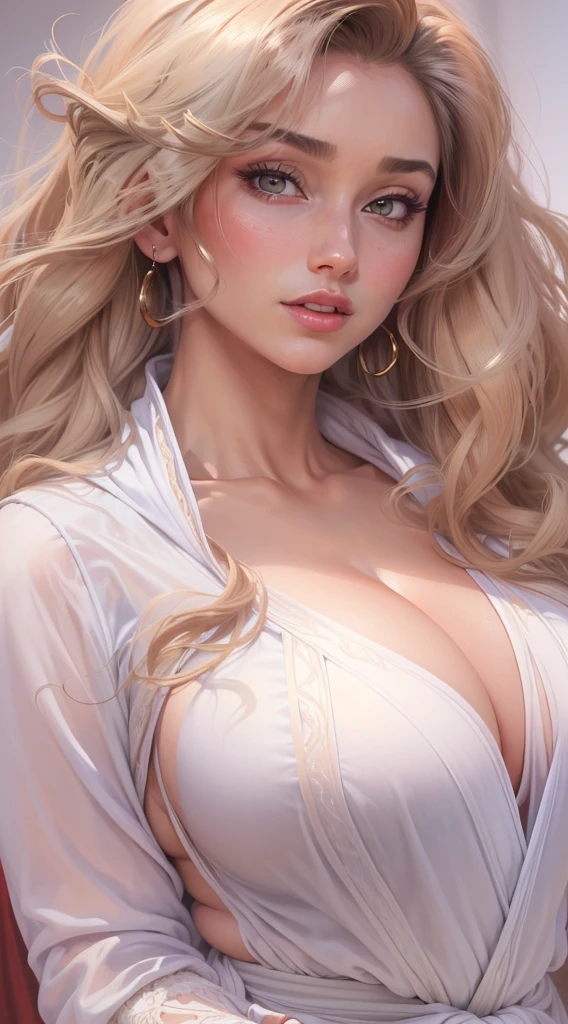 (Best quality, 4k, Masterpiece :1.3), pretty woman, hyper realistic, 1girl, (massive breasts, attractive body :1.2, transparent robe, (wide hips:1.2), (big buttocks:1.2), (thick thighs:1.2), (small waist:1.2), (gigantic breasts:1.2)