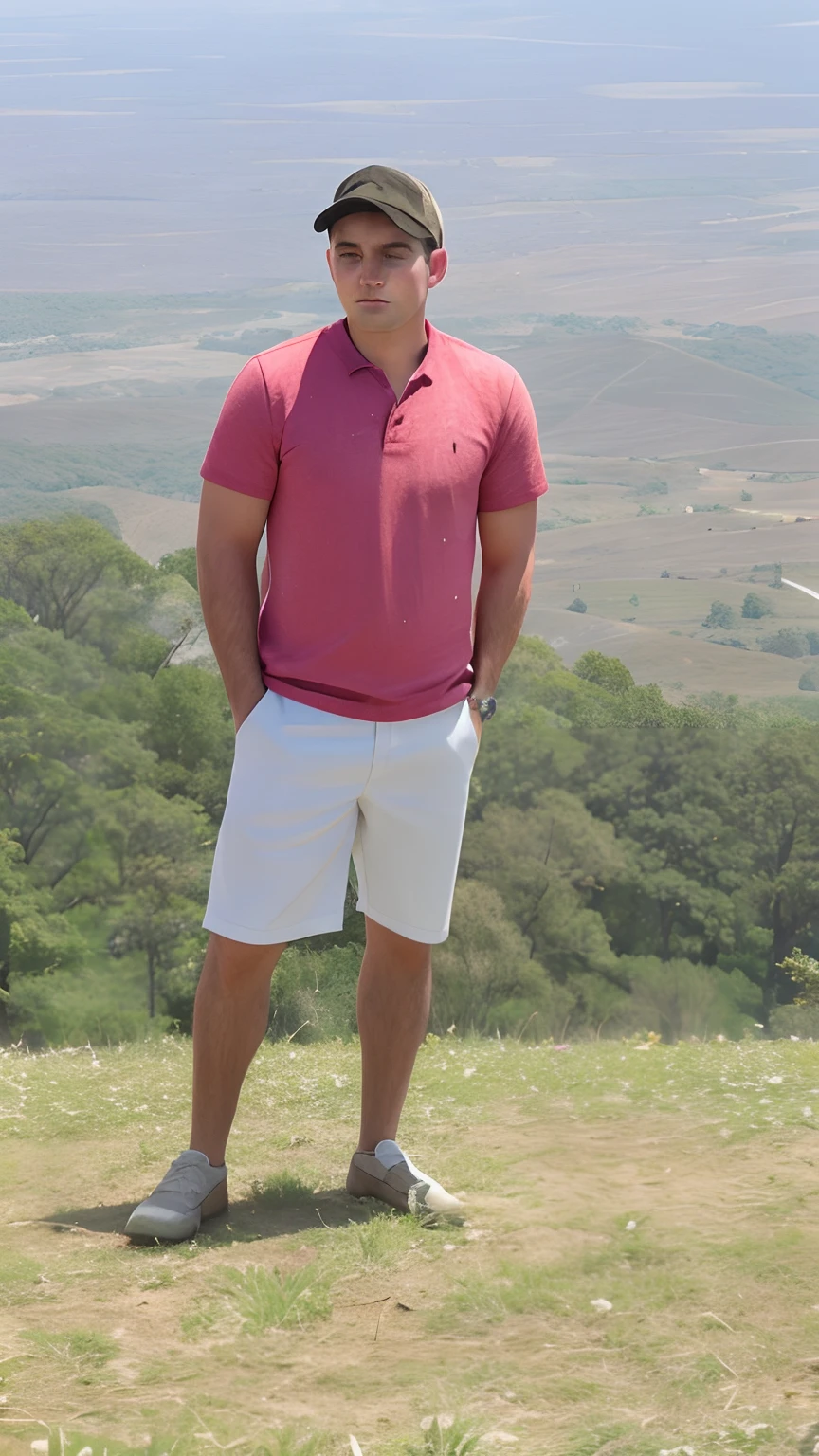 White man standing in the field