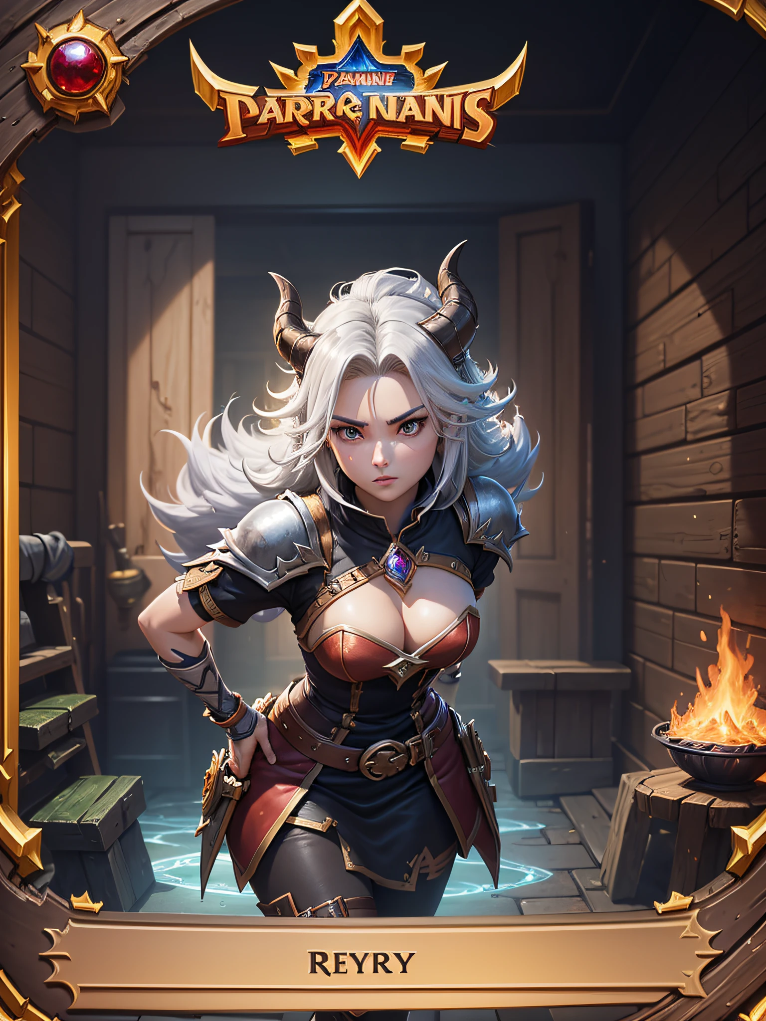 card, front game card, from Yu-Gi-Oh, sci fi card art, Card game, best quality, detailed, best quality, high quality, High details, A close-up of a menu with a fantasy adventure theme background, Dungeons & Dragons RPG concept fantasy art and various icons, game interface, game interface, Game HUD, Game UI asset design, UI board, item art, Game icon asset, stylized game icon, Game style Hearthstone color, HUD health bar, PC screenshot, game screen, detailed screenshot, no volcano, game overlay, ...png, NO PREVIEW, A game-based battle card, detailed screenshot, no volcano, game overlay, ...png, NO PREVIEW, A game-based battle card,To have various attributes such as:wind, fire, lightning, Dark Earth, gold, Wood, water, ice。Other systems make their own edits。 Khajiit, white-gray fur, white-grey triceratop-like crest and horns with rubies, silver and red ruby armor, masterpiece, best quality --auto