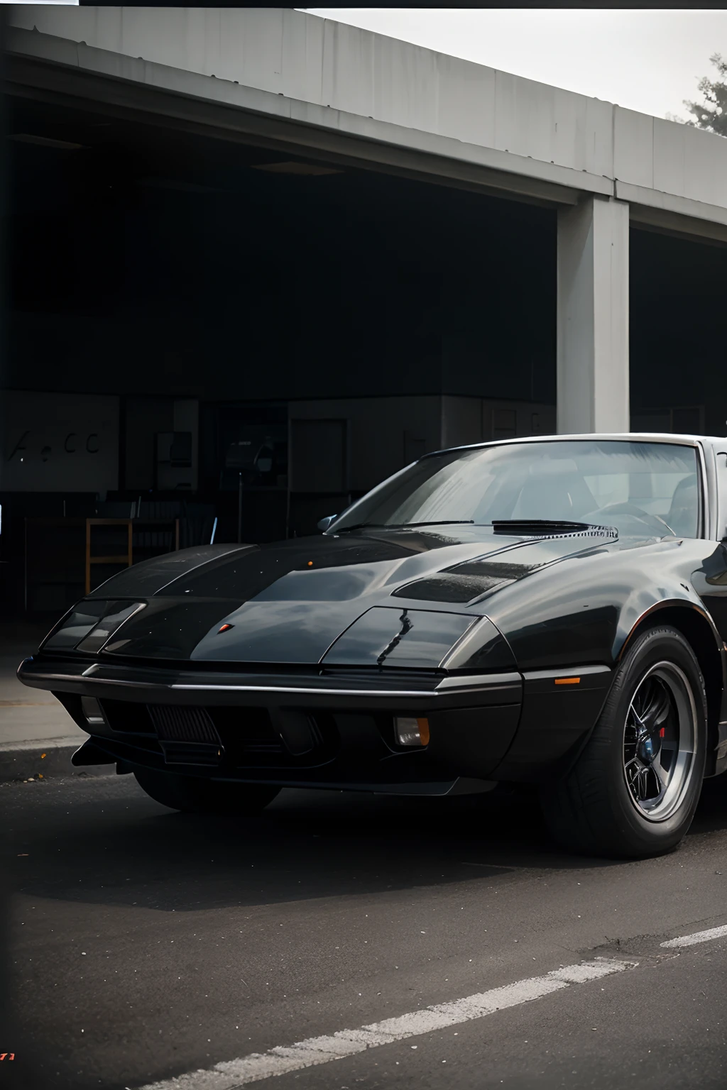 Classy vintage photo of Knight Rider car (16k) (intricate details:1.6 Knight Rider)