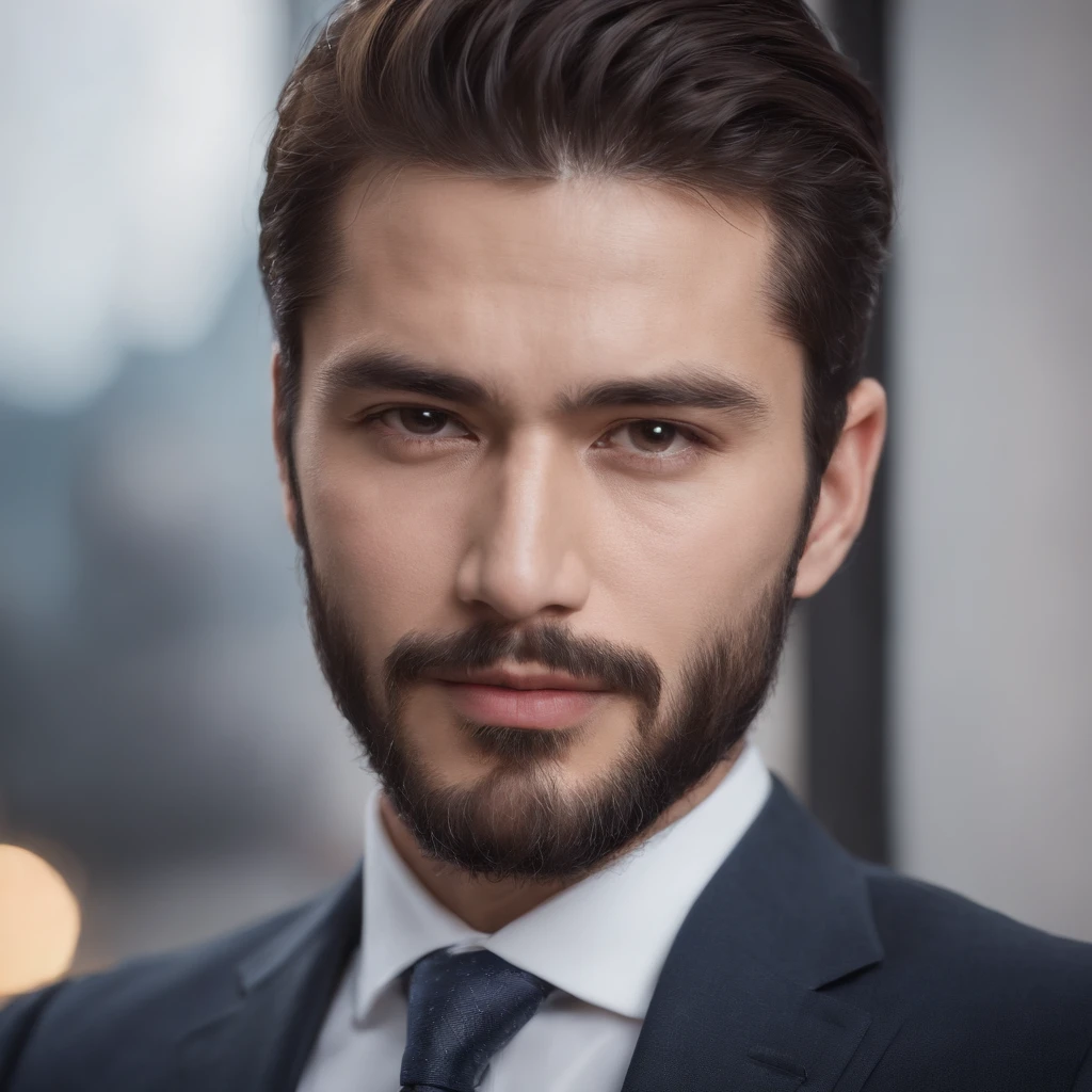 Gorgeous man in suit , Beautiful little beard , japanes, Sexy Man Executive, Terno Preto