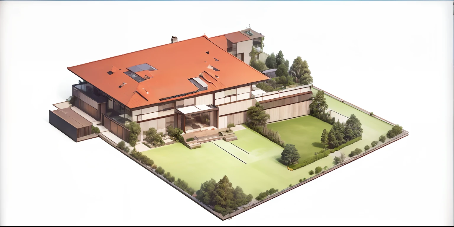Bauhaus style house, glass house with a sloping roof, modern, dynamic (RAW photo, real, best quality, masterpiece:1.2), (hyper realistic, photo-realistic:1.2), high quality, (dark lighting:1.2), perfect lighting, archdaily
