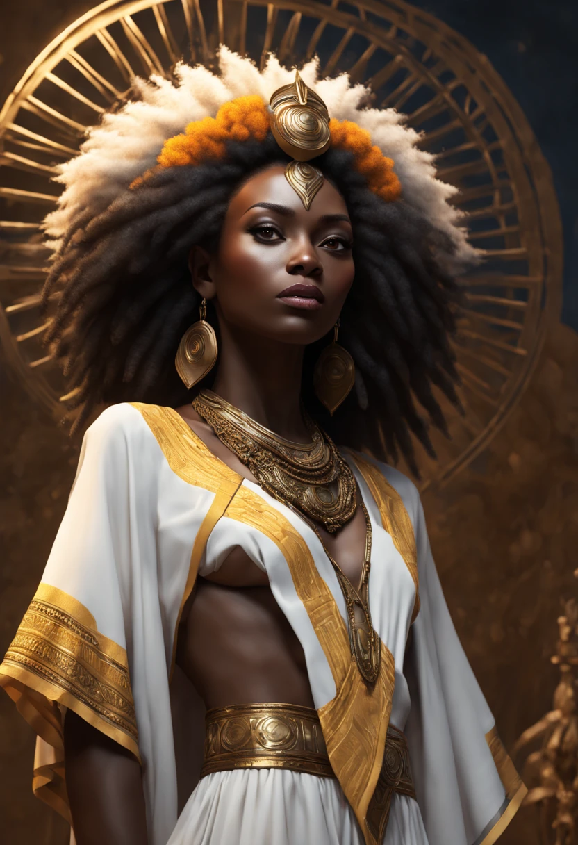 (Professional 3D rendering:1.3) de (Realistic:1.3) Foto de arte mais bonito do mundo,Obaluaiê, The African Orisha, homem forte,roupas brancas e pretas,Orisha of the healing of the men of the earth,cores branco e preto, vestindo um ade detalhado e intrincado, wry look, cosmic god,impressionismo,Afrofuturista, close rosto, 8k unidade render, poros da pele, very dark lighting, sombreamento pesado, circunstanciado, rosto detalhado, (Vibrando, fotografia realista, Realistic, Dramatic, Escuro, foco nítido, 8k), (Roupas africanas de tribos :1.4), ((((use tecidos)))), (intrincado:1.4), decadente, (altamente detalhado:1.4), Pintura digital, rendering by octane, art stations, conceito-arte, liso, foco nítido, germe da arte, (Loish:0.23), Wlop Ilya Kuvshinov, e greg rutkowski e alphonse mucha gracias, (global ilumination, studiolight, light volumetric), chuva forte, floating particles, fantasia, Nosso, close-up rosto, ((Fundo escuro noite estrelada:1.3)),CGSesociedade,art stations