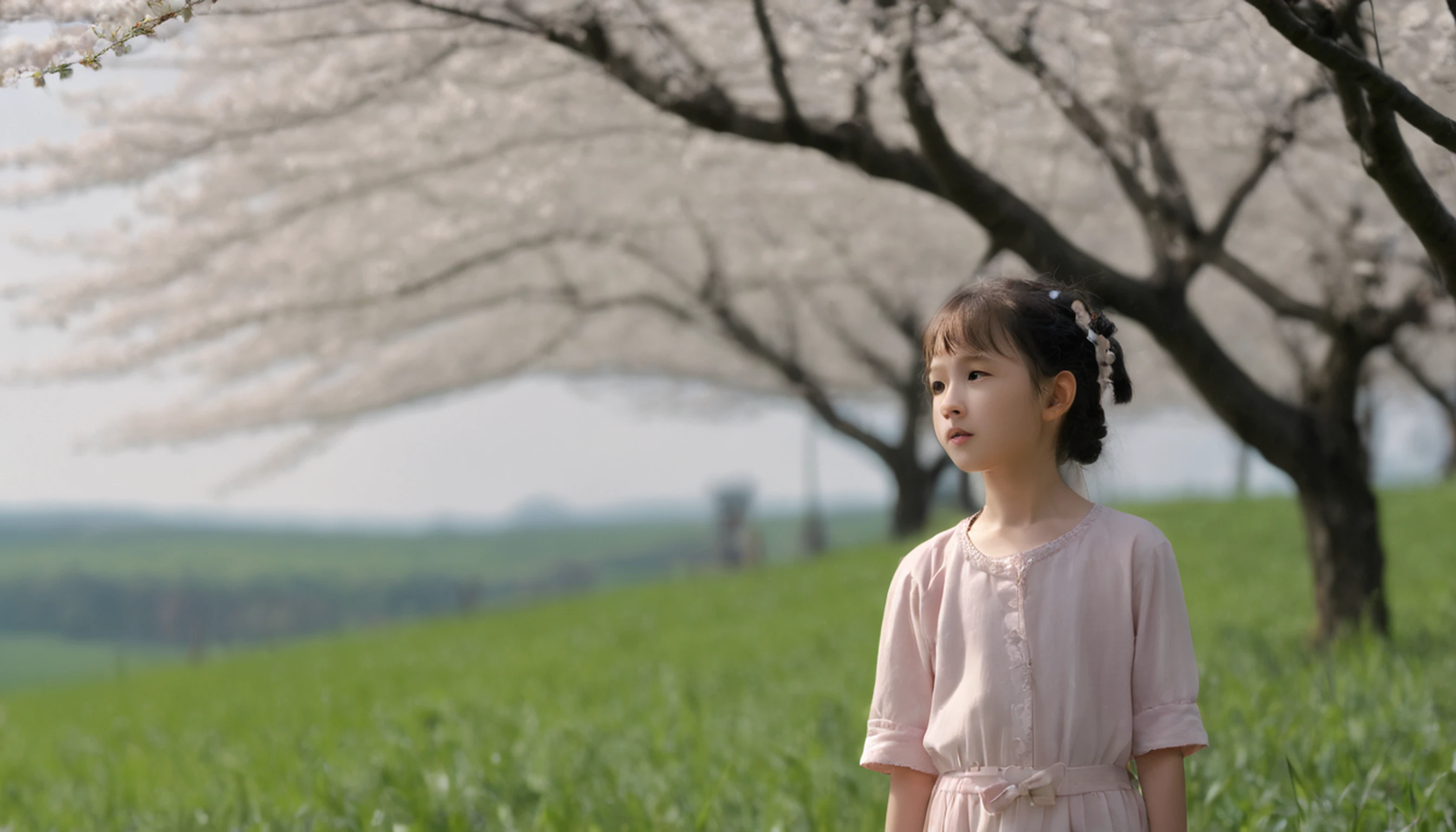 Vasta foto de paisagem, (vista de baixo, The sky is above and the open field is below), A standing in a field of cherry blossoms looking up, (lua cheia: 1.2), (raios: 0.9), (nebulosa: 1.3), montanhas distantes, Árvores BREAK Crafting Art, (Luz Quente: 1.2), (Vagalumes: 1.2), Luzes, Muito Roxo e Laranja, Detalhes Intrincados, volumeric lighting, Realismo BREAK (Obra-prima: 1.2), (melhor qualidade), 4k, ultra-detalhado, (dynamic compositing: 1.4), detalhes muito detalhados e coloridos, (rainbow colors: 1.2), (bright illumination, Atmospheric Illumination), sonhador, magica, (solo: 1.2)