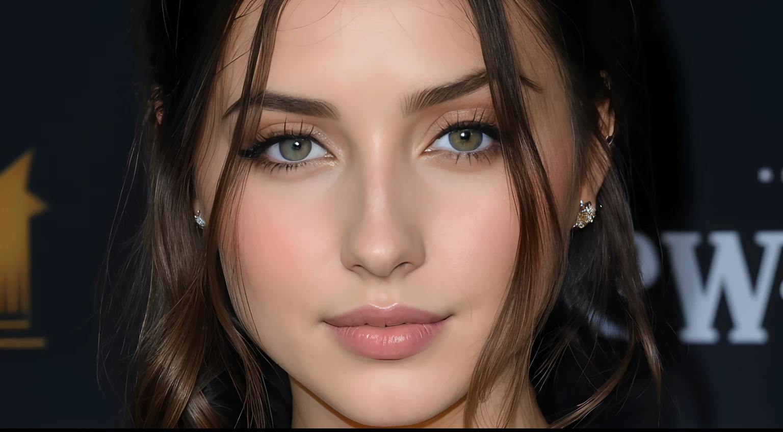 Un primer plano de una mujer con un collar y aretes, Ana de Armas, Ana de Armas portrait, Retrato de Ana de Armas, Camilla Luddington, Hermosos rasgos de cara fina, Cara de cerca, Ana de Armas como Juana de Arco, cara de cerca, good definition of cheekbones, Retrato Sophie Mudd, Primer plano de la cara perfecta