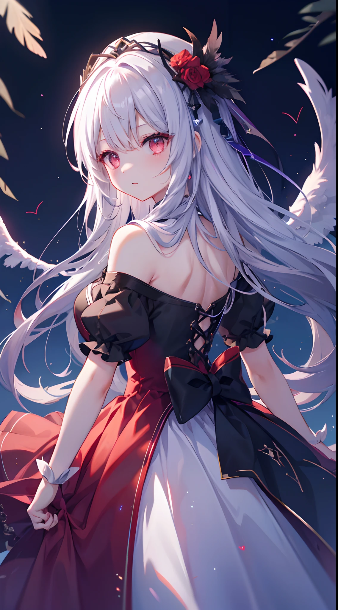 1girl, blonde hair, red eyes, illya, <lora:illya2:0.9>