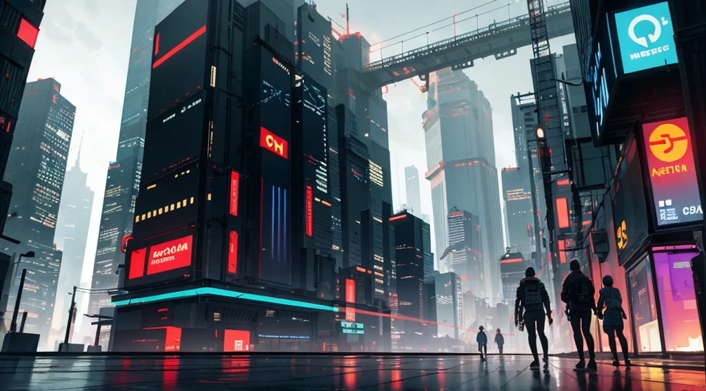 cyberpunk city
