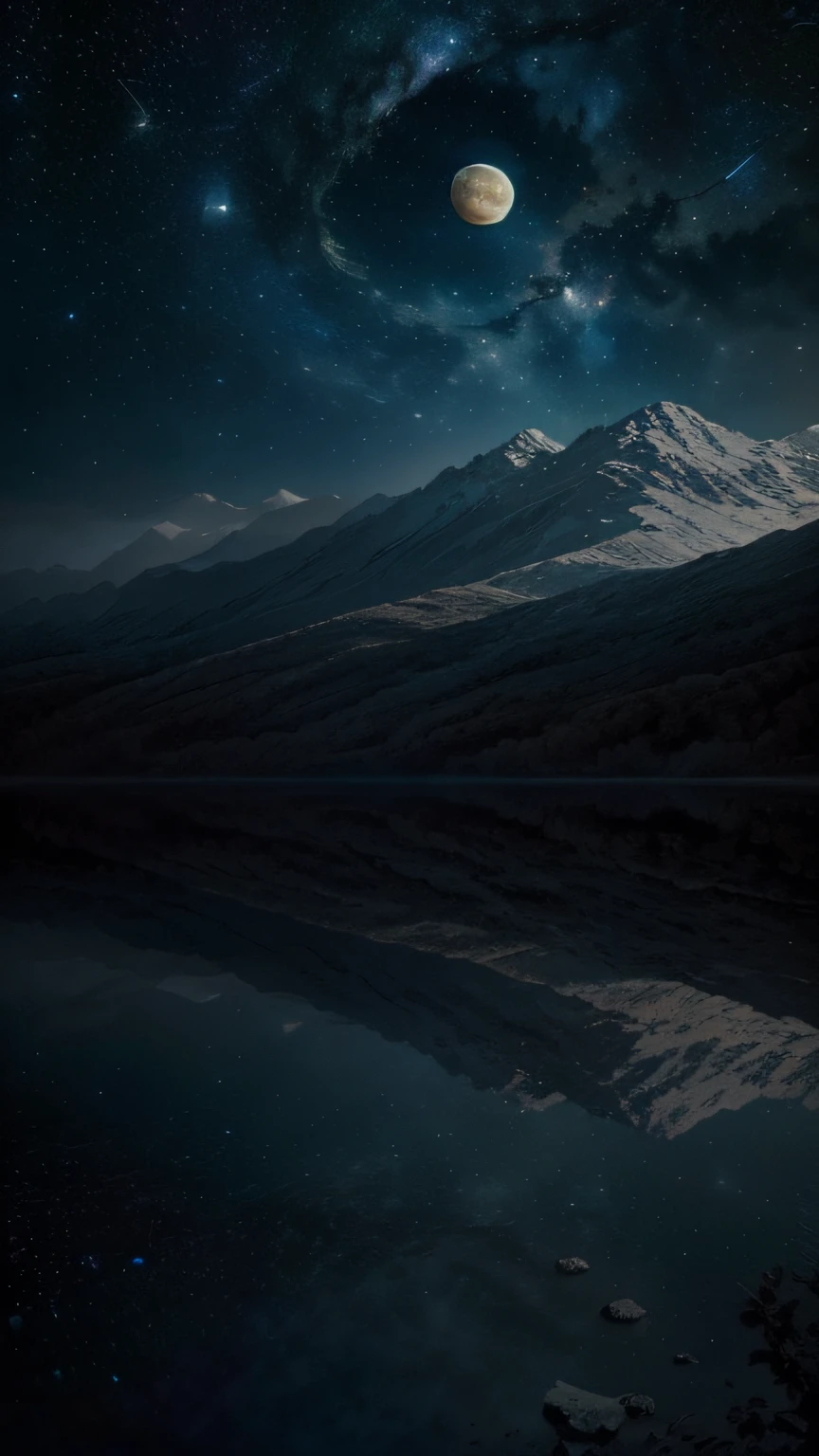 Art Upgrade Mode 11:16:44 ((best qualityer)), ((tmasterpiece)), (A detailed), (Fantasy illustration: 1.3), Moon Night, pastelcolor, View of the Hubble Space Telescope, Ultra photo realsisim (Space landscape with stars( Detailed:1.3), (A high resolution:1.2)