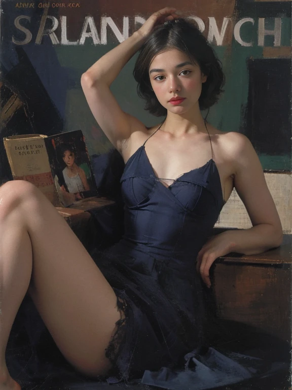 oil painting, thick brush