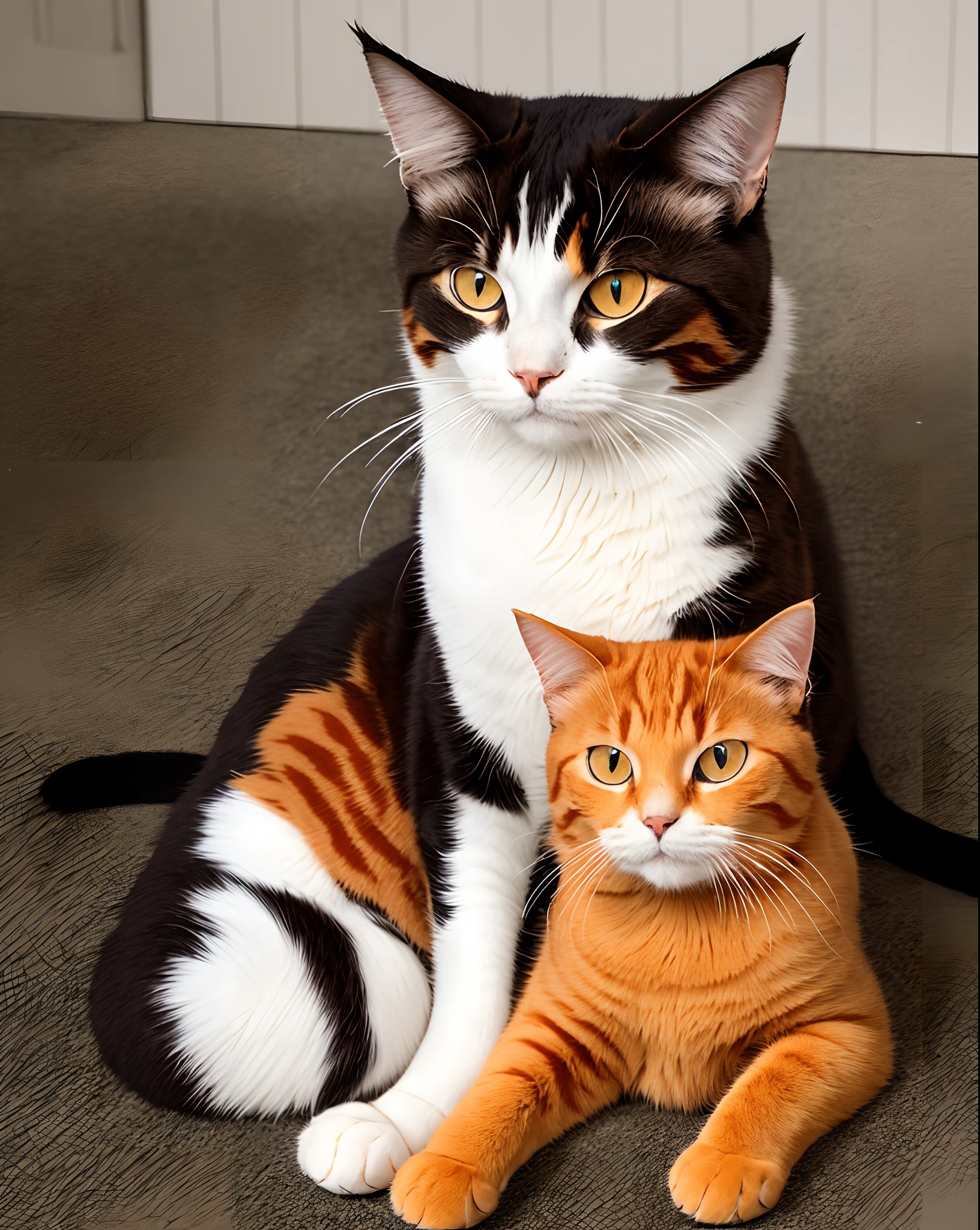 Orange cat named killo that has yellow stripes