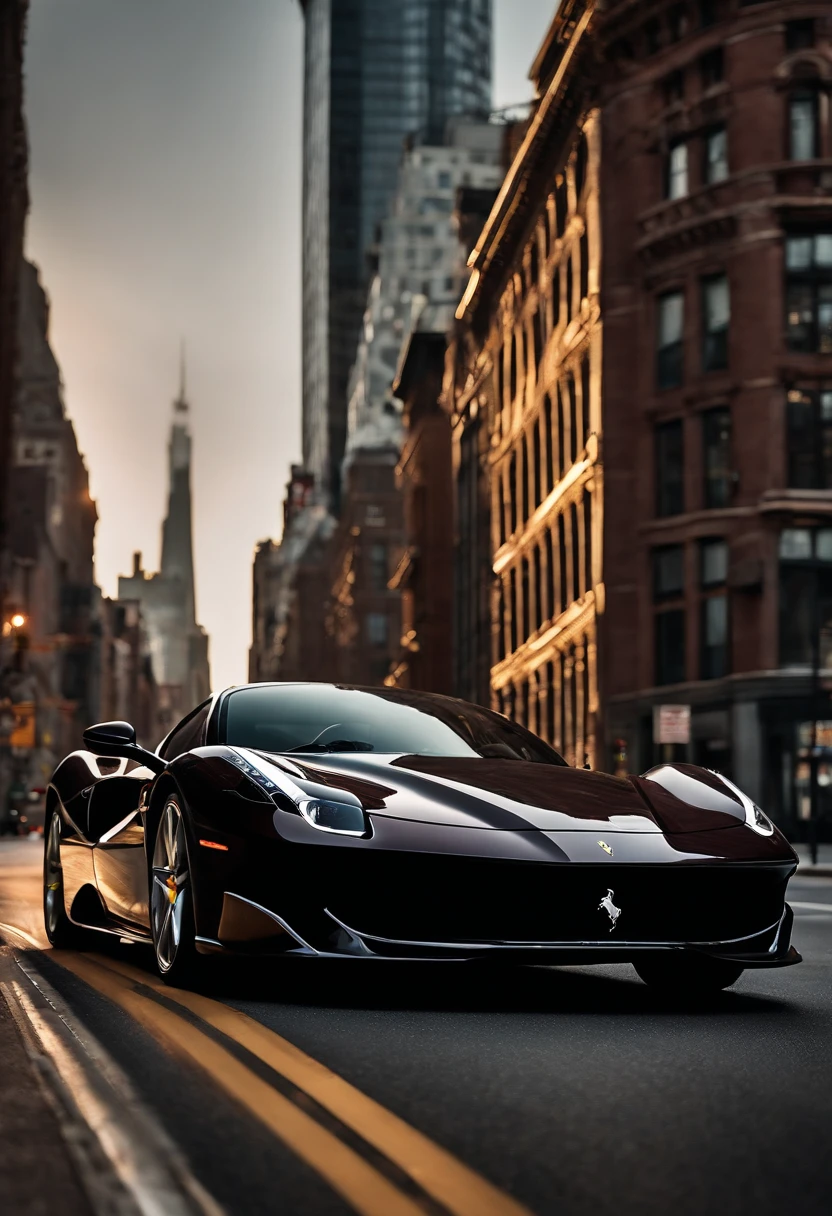 Visualize a stunning scene featuring a highly detailed FXX Ferrari gracefully cruising down the iconic Main Street in downtown NYC. Emphasize the sleek and perfect lines of this high-performance machine, capturing every curve and contour with meticulous precision.
Zoom in on micro-details, such as the reflection of city lights on the polished surface of the car, the intricacies of the Ferrari's aerodynamic features, and the play of shadows accentuating its powerful design. Highlight the fine craftsmanship of the Ferrari, showcasing details like the precision of the wheels, the gleam of the headlights, and the smooth, aerodynamic silhouette.
Set the background in the heart of downtown NYC, with towering skyscrapers lining the Main Street. Capture the vibrant urban atmosphere, with city lights reflecting off the car's exterior, creating a visually captivating and dynamic scene. Consider the traffic and city life surrounding the Ferrari, adding depth and context to the high-speed elegance of the car.
This detailed prompt aims to inspire a highly detailed and visually striking depiction of a FXX Ferrari cruising down Main Street in downtown NYC, focusing on perfect lines, micro-details, and the electrifying energy of the urban environment.