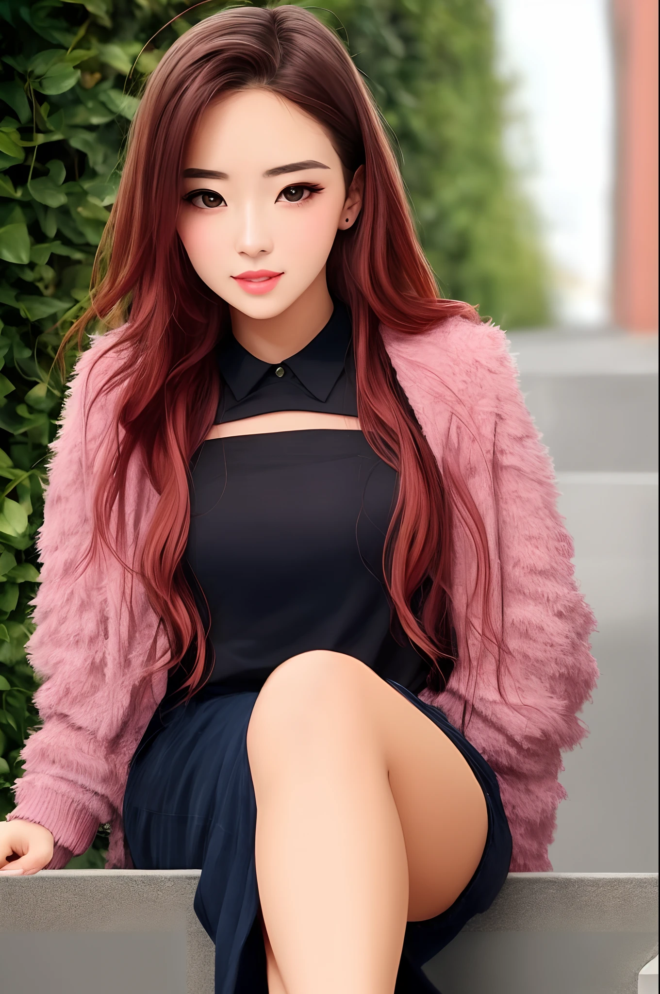 Beautiful girl in her 20s Humiliating appearance Female face