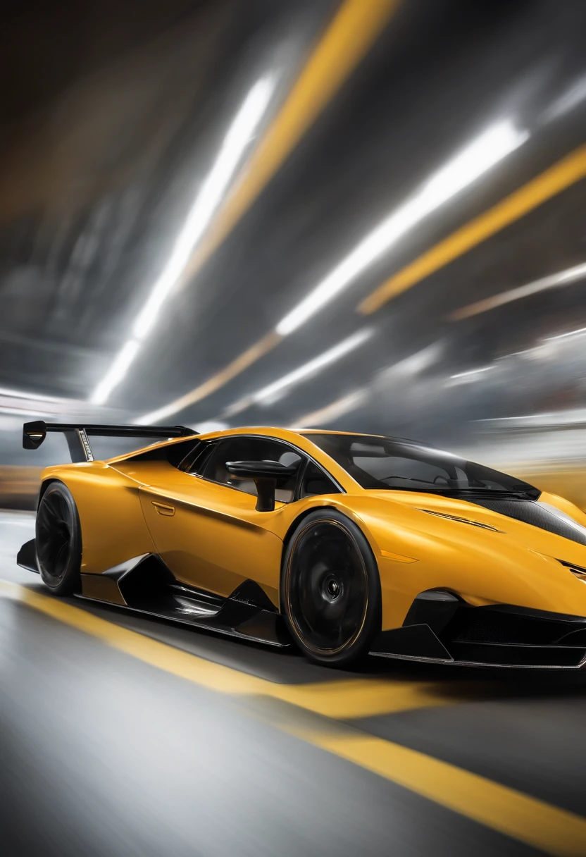 Envision a thrilling moment captured in time: a Lamborghini V12 Vision Grand Turismo racing down a track with breathtaking speed. Place the focus on the car, allowing its sleek design and dynamic lines to take center stage.

Zoom in on intricate details of the Lamborghini, emphasizing the precision of its aerodynamics, the gleaming finish, and the intricacies of the V12 engine. Capture the micro-details, such as the reflections on the polished surface, the intensity of the headlights, and the finely crafted contours that define this high-performance machine.

Create a sense of motion by using a panning shot technique, with the background intentionally blurred to convey the exhilarating speed of the race. Highlight the surroundings with dynamic streaks of color, suggesting the rapid movement of the Lamborghini against the backdrop.

Consider the track environment—whether it's a sleek modern racing circuit or a scenic road winding through a captivating landscape. Incorporate elements like tire marks and dust to add realism and further convey the intensity of the racing experience.

This detailed prompt aims to inspire a visually captivating depiction of a Lamborghini V12 Vision Grand Turismo racing down a track, with a focus on intricate and micro-details, and a background deliberately blurred to convey the thrilling speed of the race.