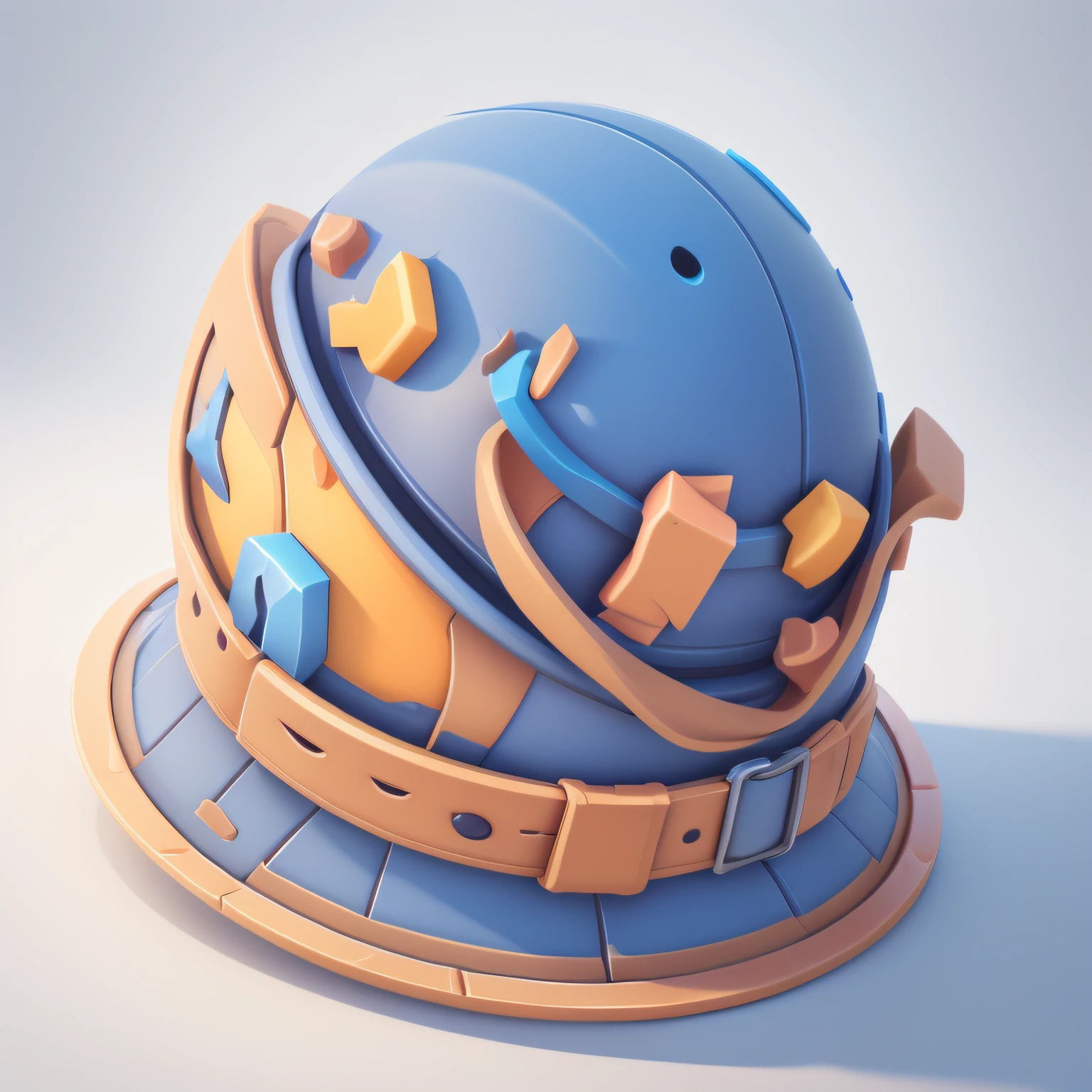 Game Icon Institute,Game icon,(The picture shows a hard hat), Beautiful pattern, Stylish, still-life, Game icon, offcial art, Structurally sound, HD, 2D, Game item icons, Future Style, (White background).