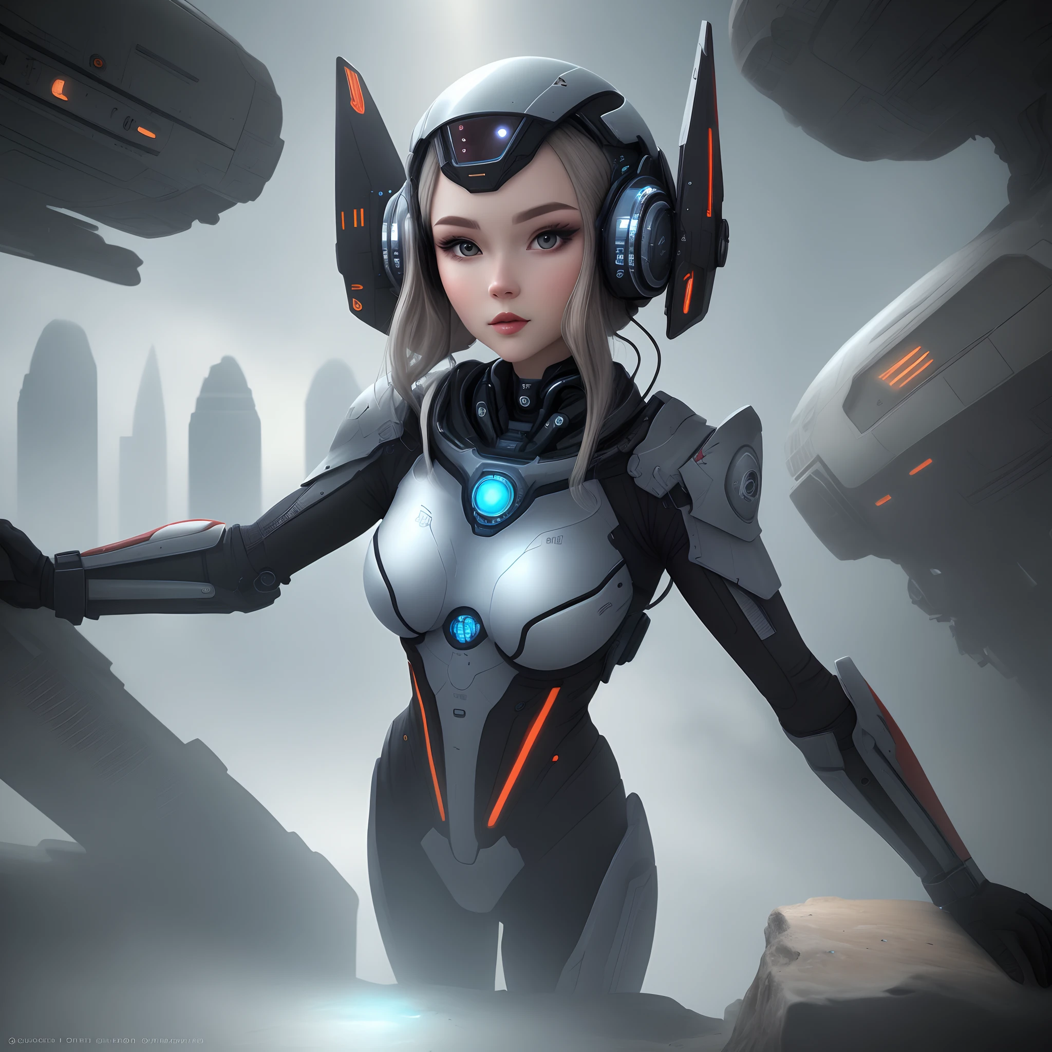 Two-dimensional sci-fi beauty