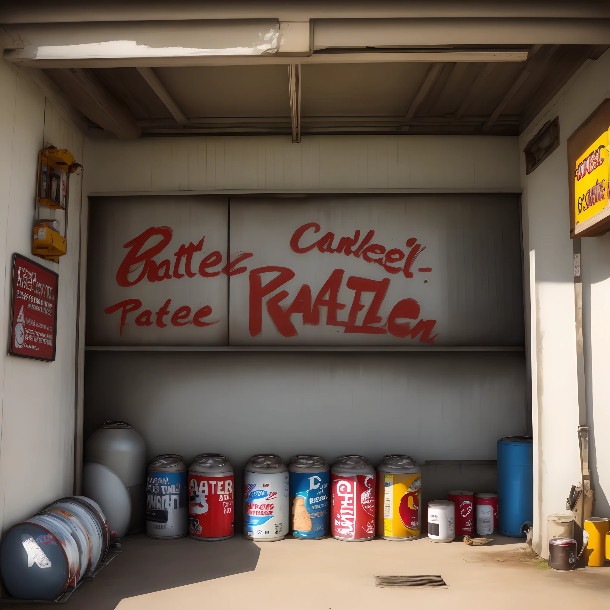 Aerosol paint can that says”Rattle Can Garage”