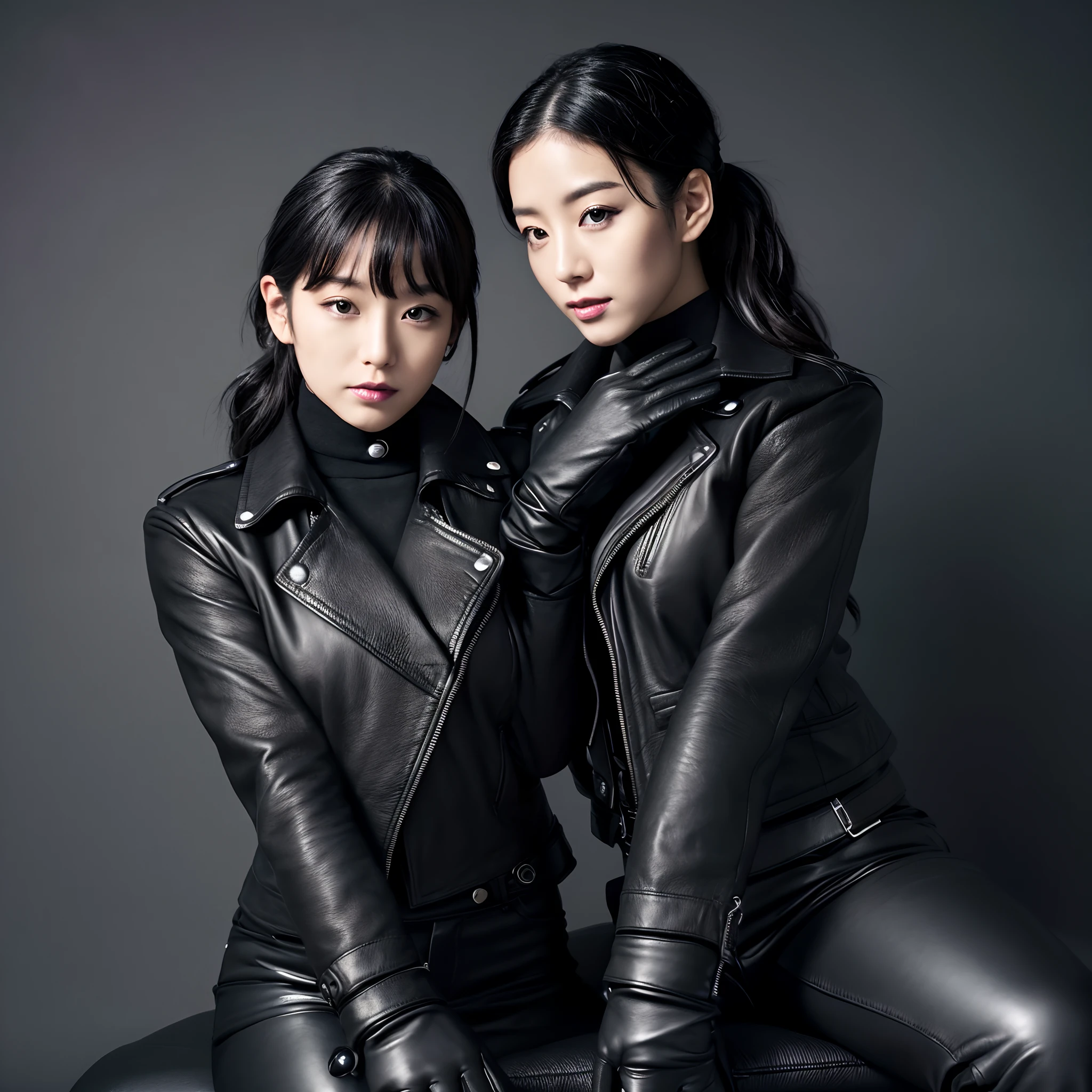 one black and one white