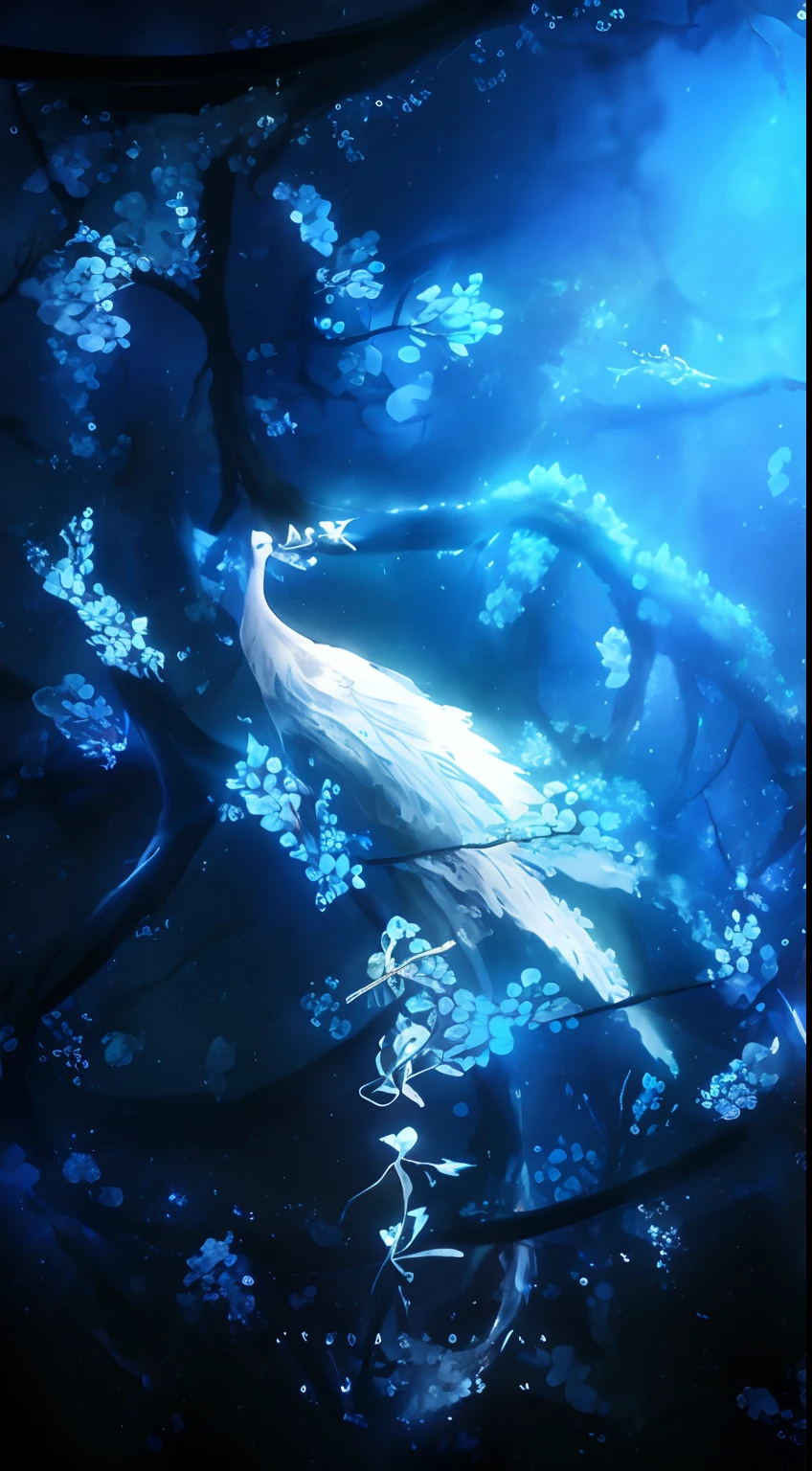 There's a white bird sitting on a branch of a tree, anime bela cena de paz, belas fotos avatar, bela arte de anime, wallpaper anime blue water, hd Anime Wallaper, Anime Wallaper, Anime bonito, 动漫壁纸, Papel de parede anime HD, por Yuumei, arte de fundo, anime de fantasia bonito, anime hd wallpaper, bela arte de anime, Anime Art Wallpaper 4K