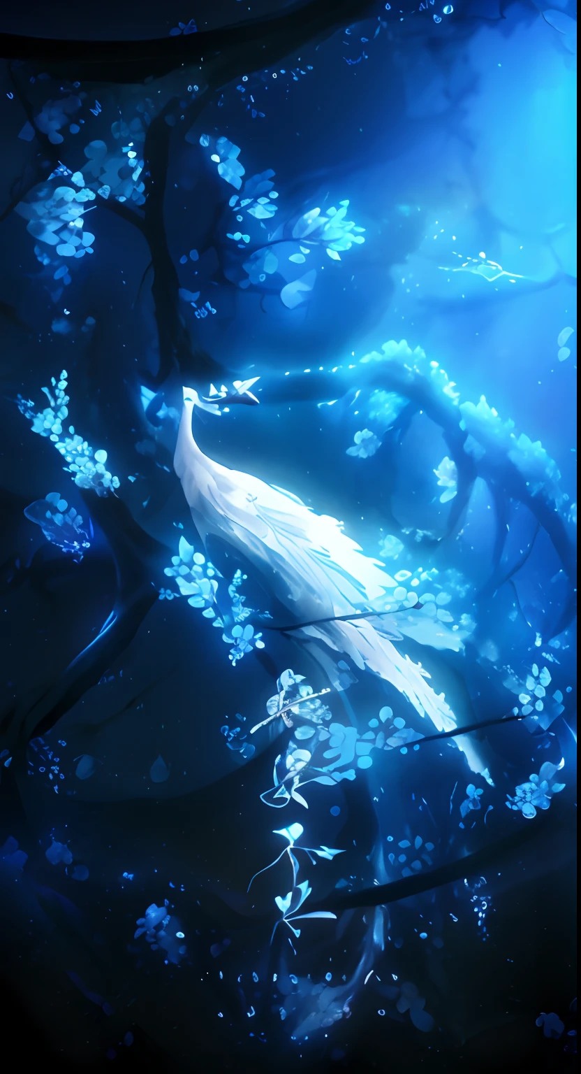 There's a white bird sitting on a branch of a tree, anime bela cena de paz, belas fotos avatar, bela arte de anime, wallpaper anime blue water, hd Anime Wallaper, Anime Wallaper, Anime bonito, Papel de parede anime HD, por Yuumei, arte de fundo, anime de fantasia bonito, anime hd wallpaper, bela arte de anime, Anime Art Wallpaper 4K