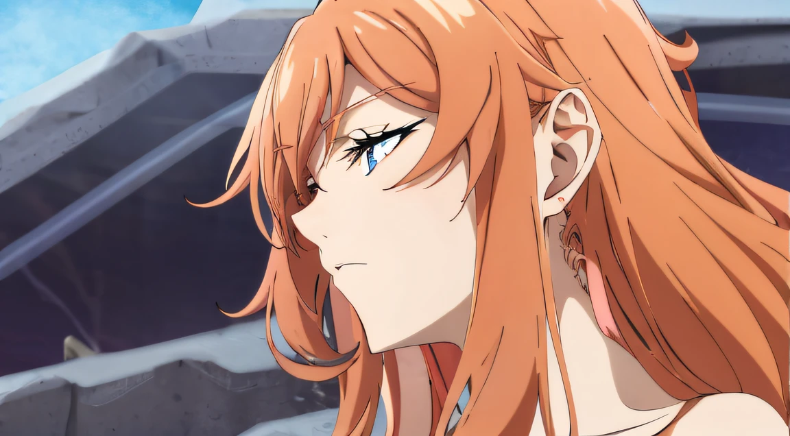 Anime girl with long red hair and blue eyes looking away, today's featured anime still, anime visual of a young woman, anya from spy x family, Still from TV anime, still from anime, in the anime film, anime still, macross delta, portrait knights of zodiac girl, anime movie screenshot, close up of a young anime girl