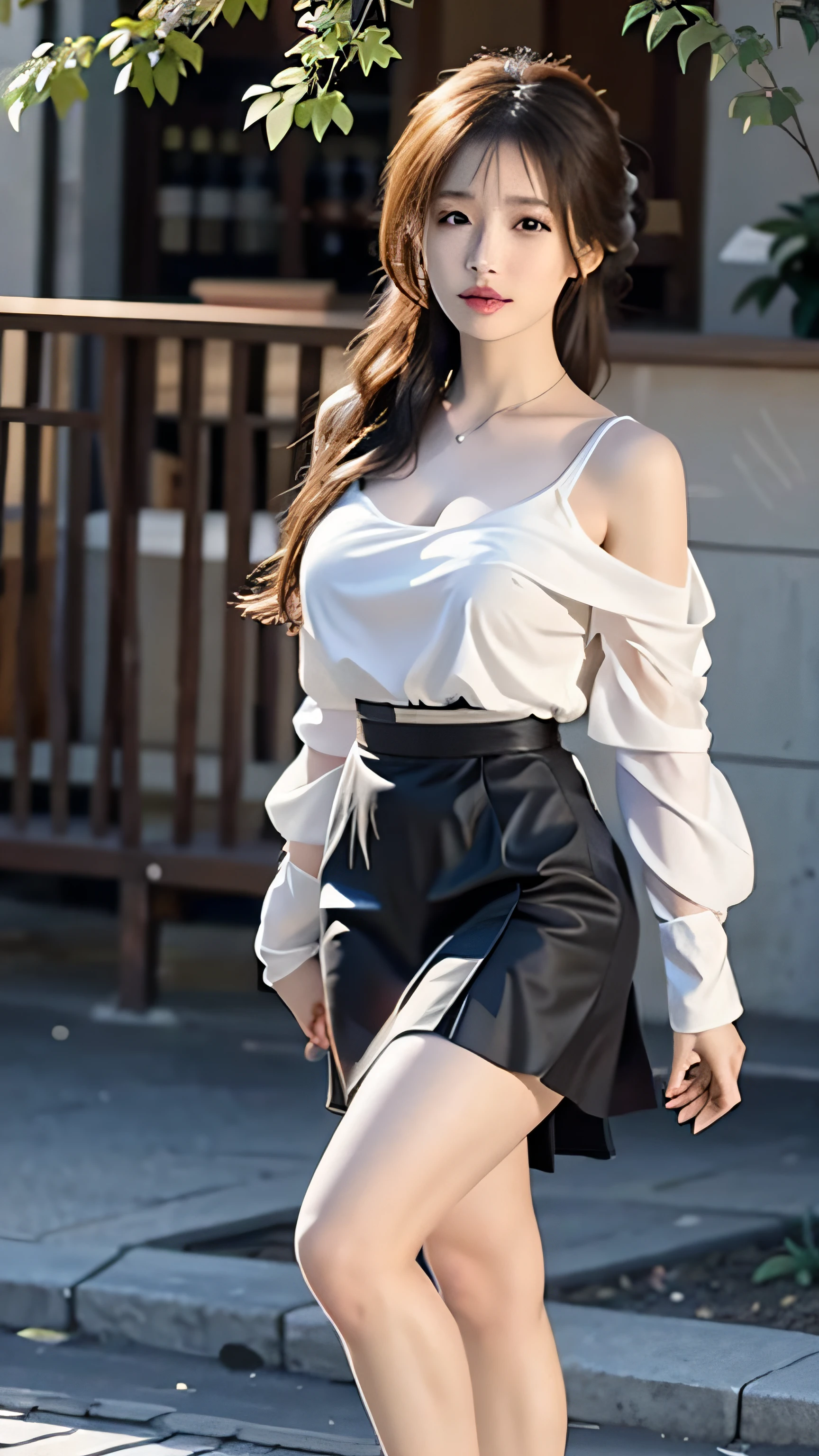 ulzzang -6500-v1.1, (Raw photo:1.2), (Photorealistic:1.4), Beautiful detailed girl, Very detailed eyes and face, Beautiful detailed eyes, Ridiculous, Incredibly ridiculous, Huge file size, super detailed, High resolution, Very detailed, Best Quality, masutepiece, ((fashion clothing with diverse colors)), Illustration, Very detailed, nffsw, unified, 8K Wallpaper, amazing, Fine detail, masutepiece ,Best Quality, Highly detailed ticker uniform 8k wallpaper, Light on Face, Movie Lighting, 1girl in, , long white hair, side split, (Big breasts), ()), (Glasses), ((Dynamic Pose))), ((Sexy Pose))), (Camel toe), (half), (pantyhose)), ((Black hip skirt))