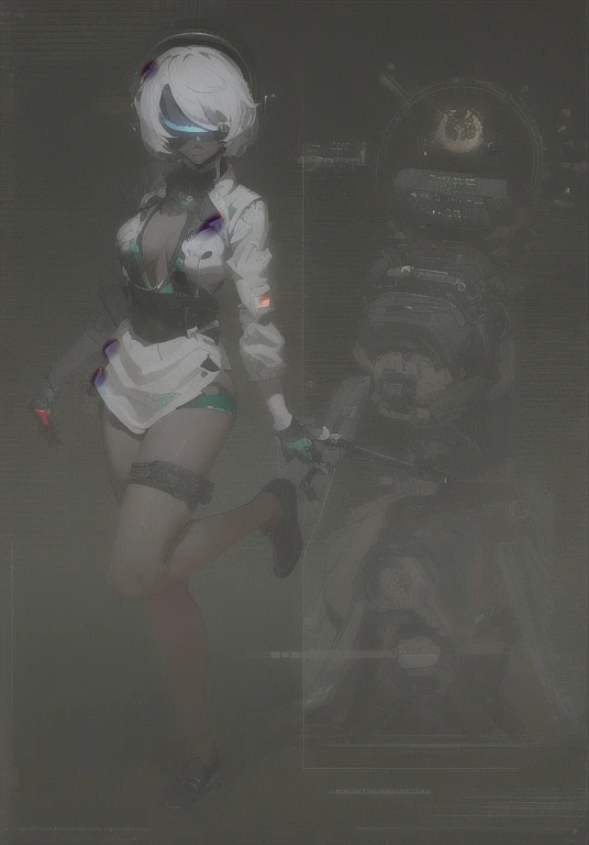 ((La mejor calidad)), ((obra maestra)), (muy detallado:1.3), ...............................................................................................................................................3D, Beautiful (cyberpunk:1.3) Mujer hacker, peinado corto,pelo corto, Volver al visor, cabello grueso, Terminal de ordenador operativo, Pantalla montada en la cabeza, computer server, Pantalla LCD, fiber optic cable, Logotipo de la empresa, HDR (High Dymanic Range), Trazado de rayos, NVIDIA RTX, Super resolution, Irreal 5, Subsoil Scatter, Textura PBR, Post-procesamiento, Anisotropic filtering, profundidad de campo, maximum sharpness and sharpness, Texturas multicapa, Albedo y Highlight Maps, Sombreado de superficies, Accurate simulation of light-material interactions, proporciones perfectas, Renderizado de octanaje, duotone lighting, ISO bajo, balance de blancos, Regla de los tercios, amplia apertura, 8K RAW, efficient sub-pixels, sub-pixel convolution, glow particles, dynamic pose