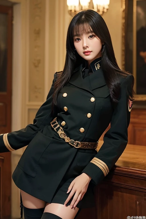 girl in military uniform