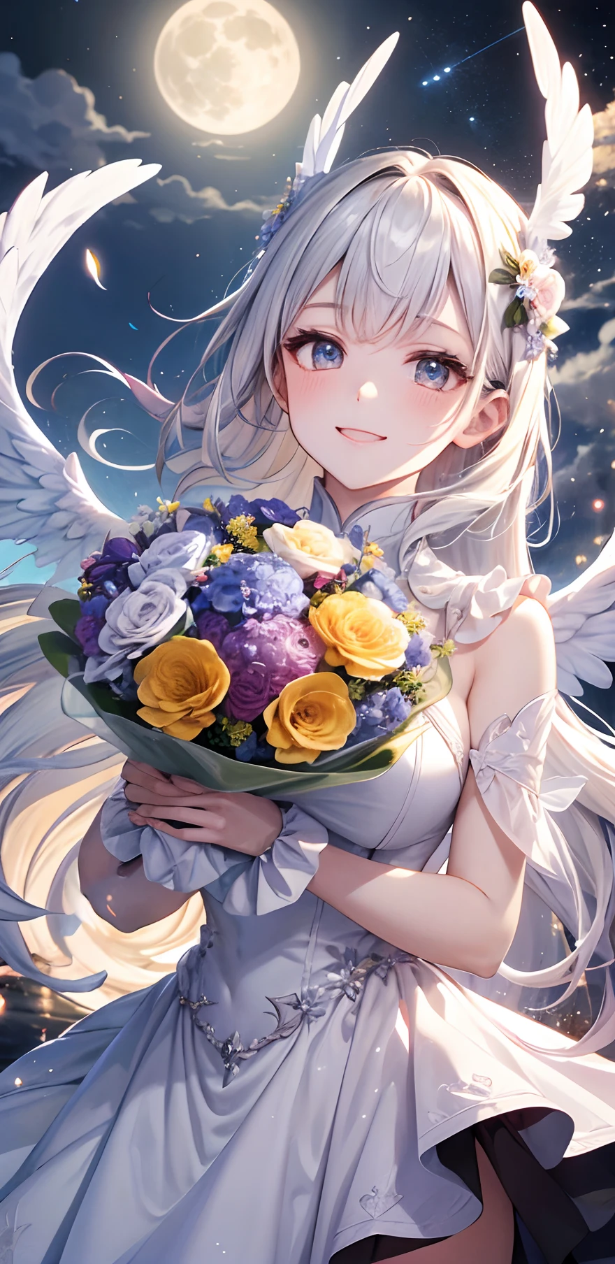 Background with、robe blanche、white clothes
