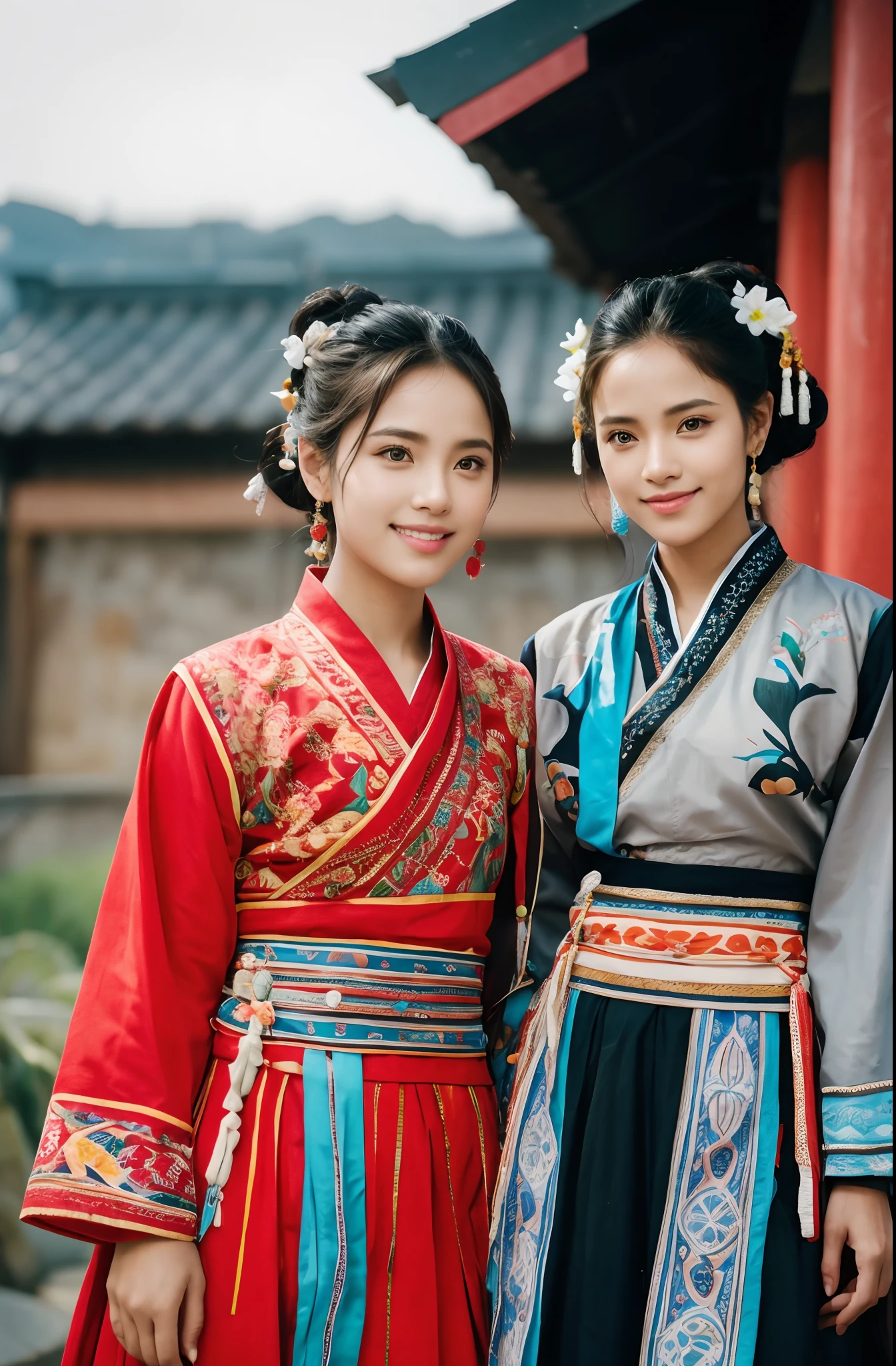 ntroduce Aisha and Fatima, two Muslim girls who come from different backgrounds. Describe Aisha's affluent lifestyle and Fatima's modest upbringing. Highlight their shared bond of friendship and the values they hold dear. imagesize 9.16 --auto --s2