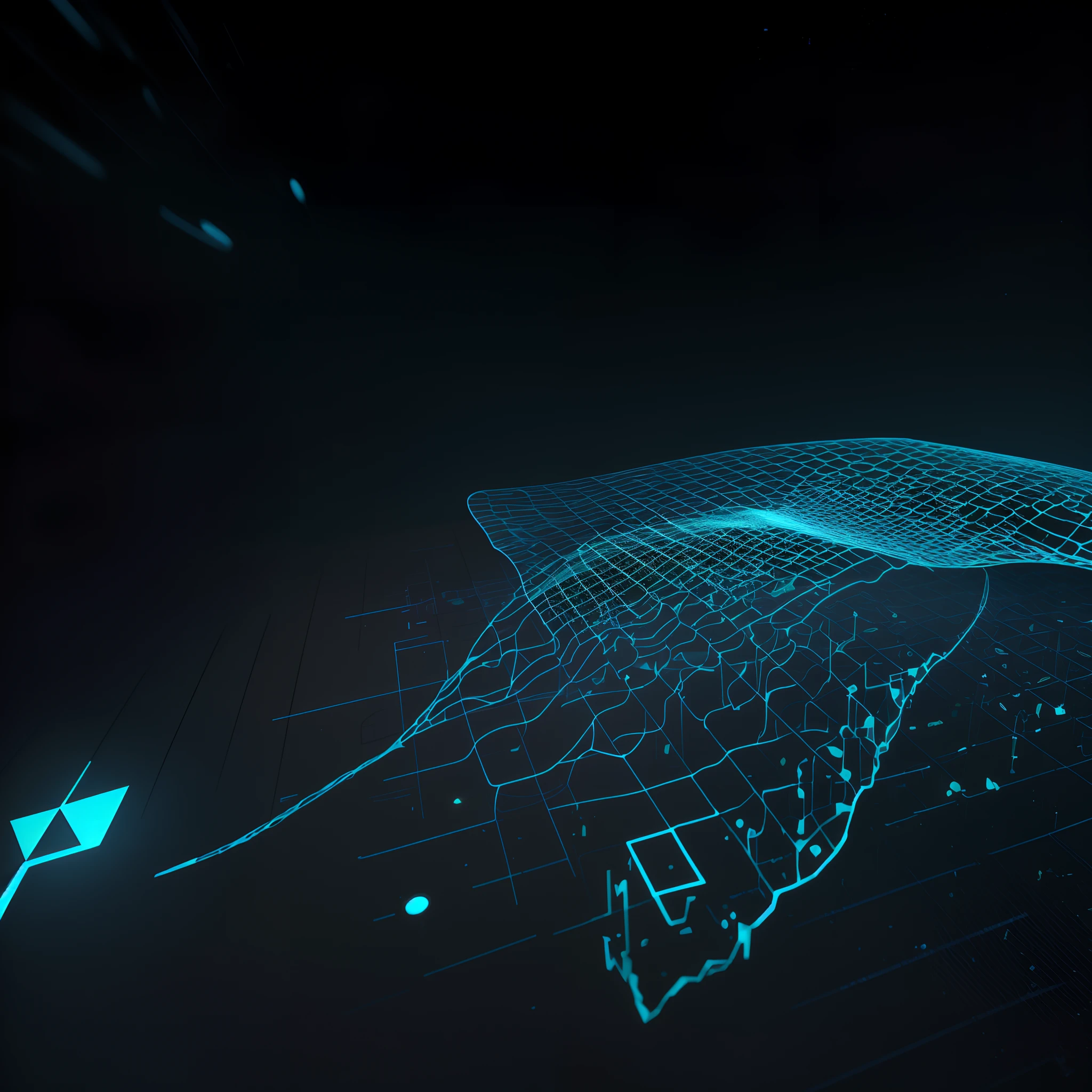 Engaging 3D visualization featuring stunning graphs、glinting