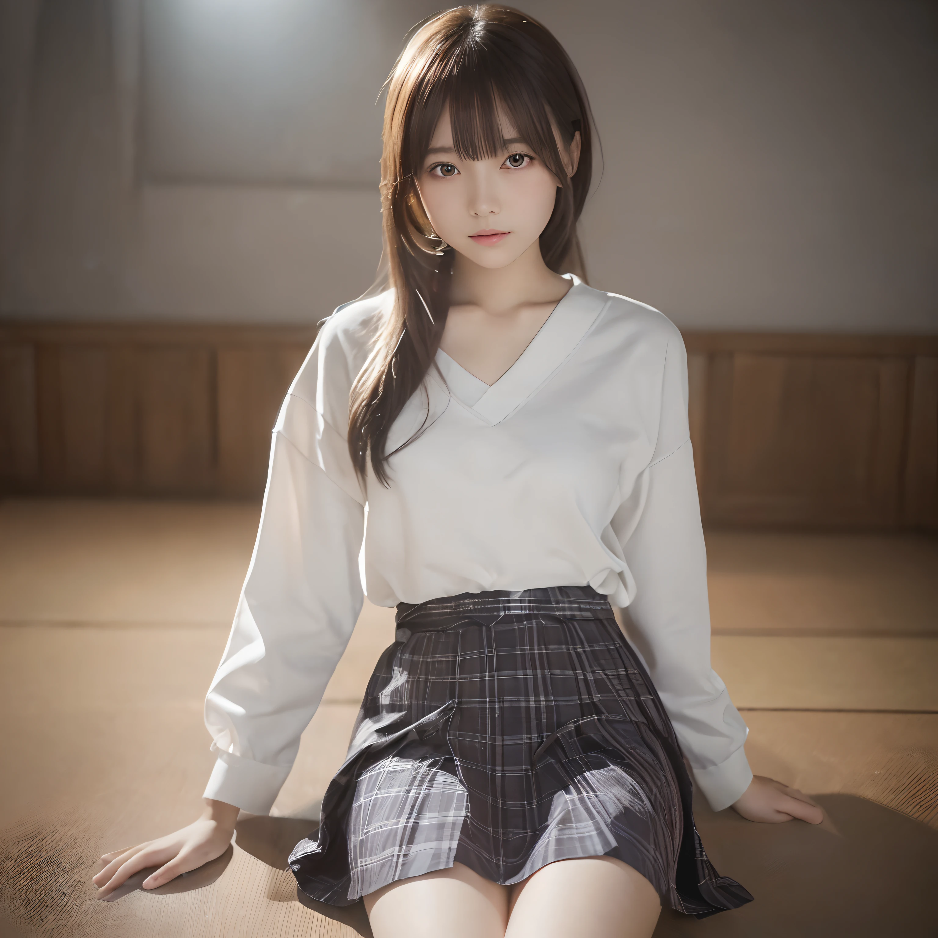 (Best Quality,4K,8K,hight resolution,masutepiece:1.2),Ultra-detailed,(Realistic,Photorealistic,Photorealsitic:1.37),cute-style,skirt by the,Dribbling High Detail 8K,Studio Lighting - V 6, Real life girls, portrait of a japanese