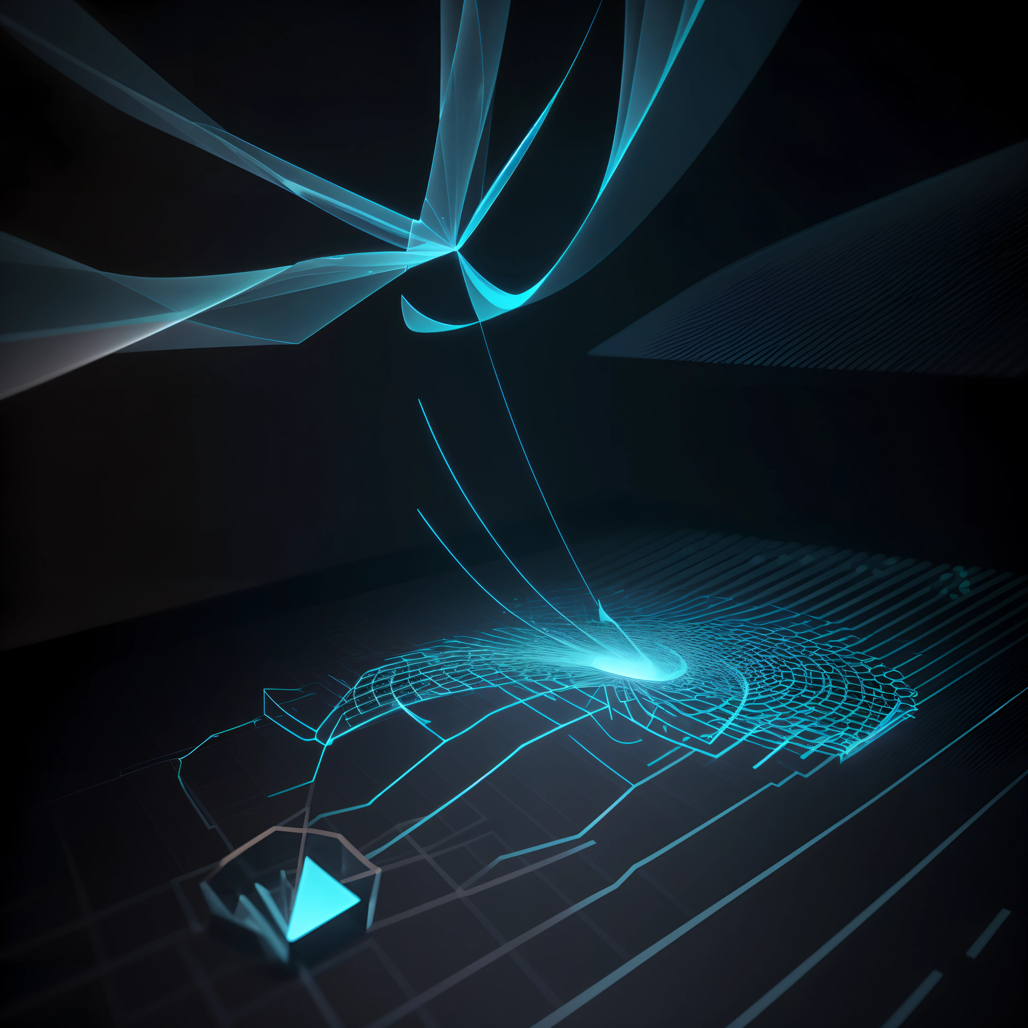 Engaging 3D visualization featuring stunning graphs、glinting