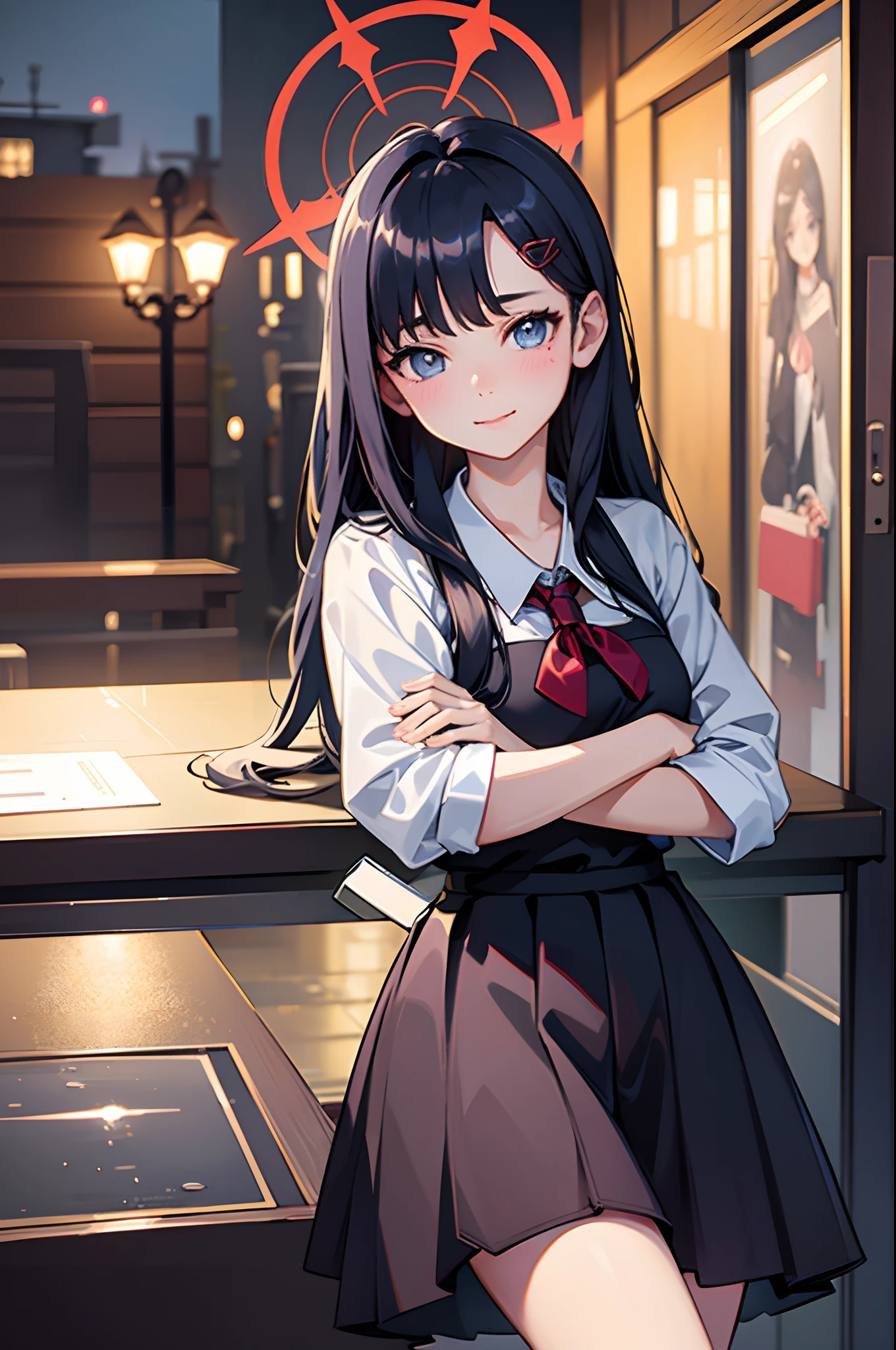 (Best quality,4K,8K,A high resolution,Masterpiece:1.2),Ultra-detailed,Realistic,Photorealistic:1.37,Anime style,jewelry eyes, Blush, fake smile, Seductive smile, a portrait of girl, cute female , cute face, Azur archival style,Shining eyes, ( Beautiful and detailed facial depiction), school uniform, In the street, Pastel,,Attractive and visually appealing,Enchanting atmosphere,Pop Culture Reference SFW, (Masterpiece:1,2), Best quality, Masterpiece, A high resolution, Original, extremelydetailedwallpaper, Perfect lighting,(Extremely detailed CG:1.2),