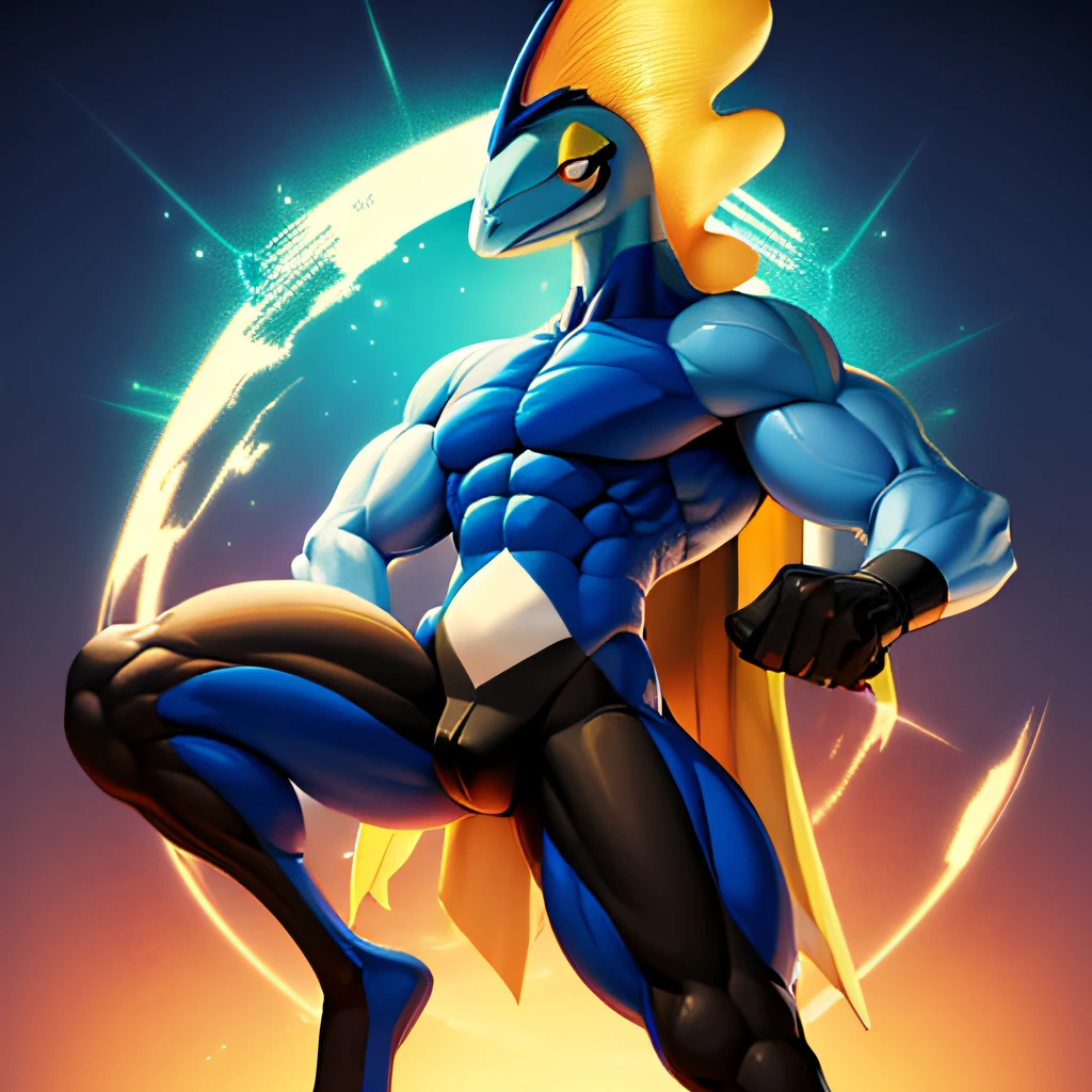 k hd , k hd ,mlp fanart, High-quality fanart , Solo, 1boys, Furry , Furry male , Adult , Body muscles , Toned body , muscular character, Super buff and cool, Muscular body, sexy muscular body, Muscular , Big muscles, Ripped, exaggerated muscle physique, exaggerated physique , Lean and muscular, Large muscles, Ordinary Inteleon face , Full-length portrait of Inteleon , large bulge , Wear briefs , Bodybuilding posture ,Bulging muscles ,The crotch is large and raised , a little NSFW