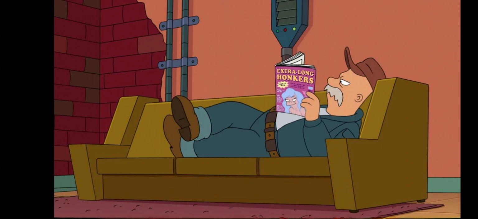 Scruffy from Futurama, by Peter Jian