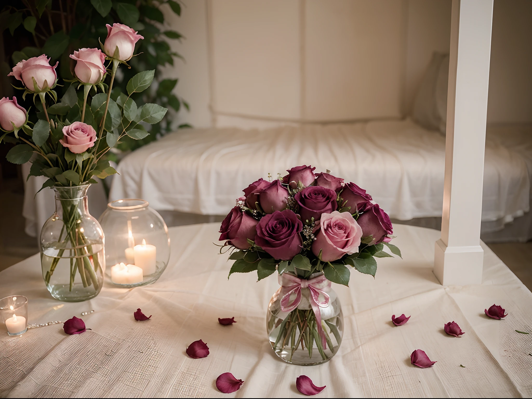 rose, bouquet, flower, pink, roses, flowers, love, wedding, nature, bunch, valentine, floral, romance, beauty, petal, bloom, anniversary, purple, blossom, gift, beautiful, isolated, decoration, bridal, leaf