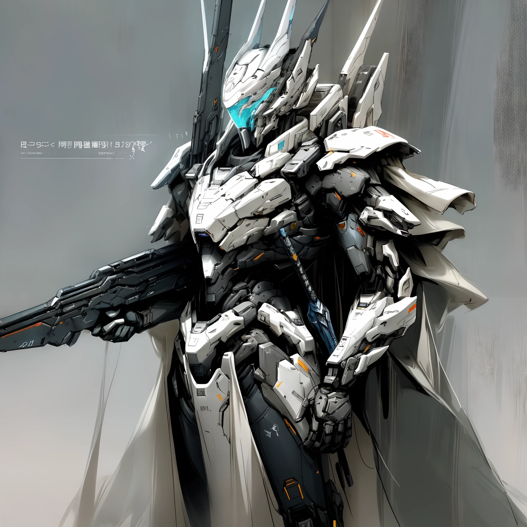 Close-up of a man in a suit holding a weapon, Destiny concept art, destiny fanart, Art of Destiny, expert high detail concept art, epic scifi character art, epic sci-fi character art, Amazing 8K character concept art, warframe destiny art, pristine concept art, 《warframe destiny》Dōjin works, concept art of a warrior, epic scifi character art