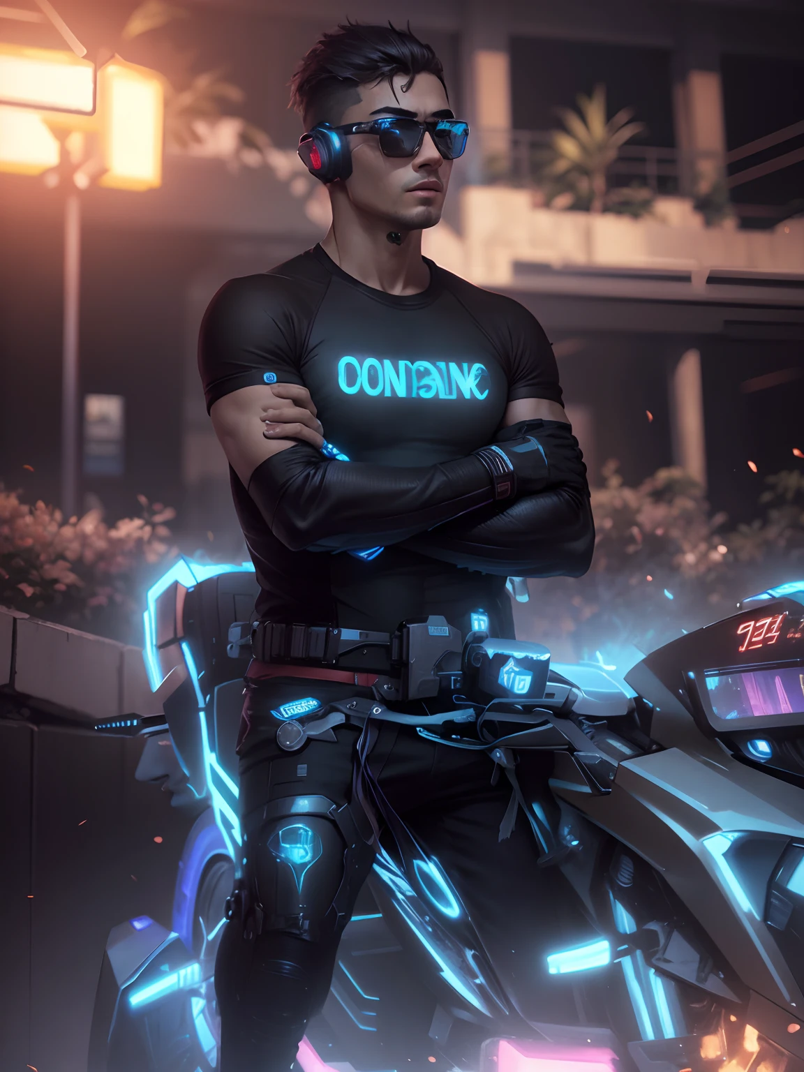Change background cyberpunk handsome boy, realistic face, 8k, ultra realistic,